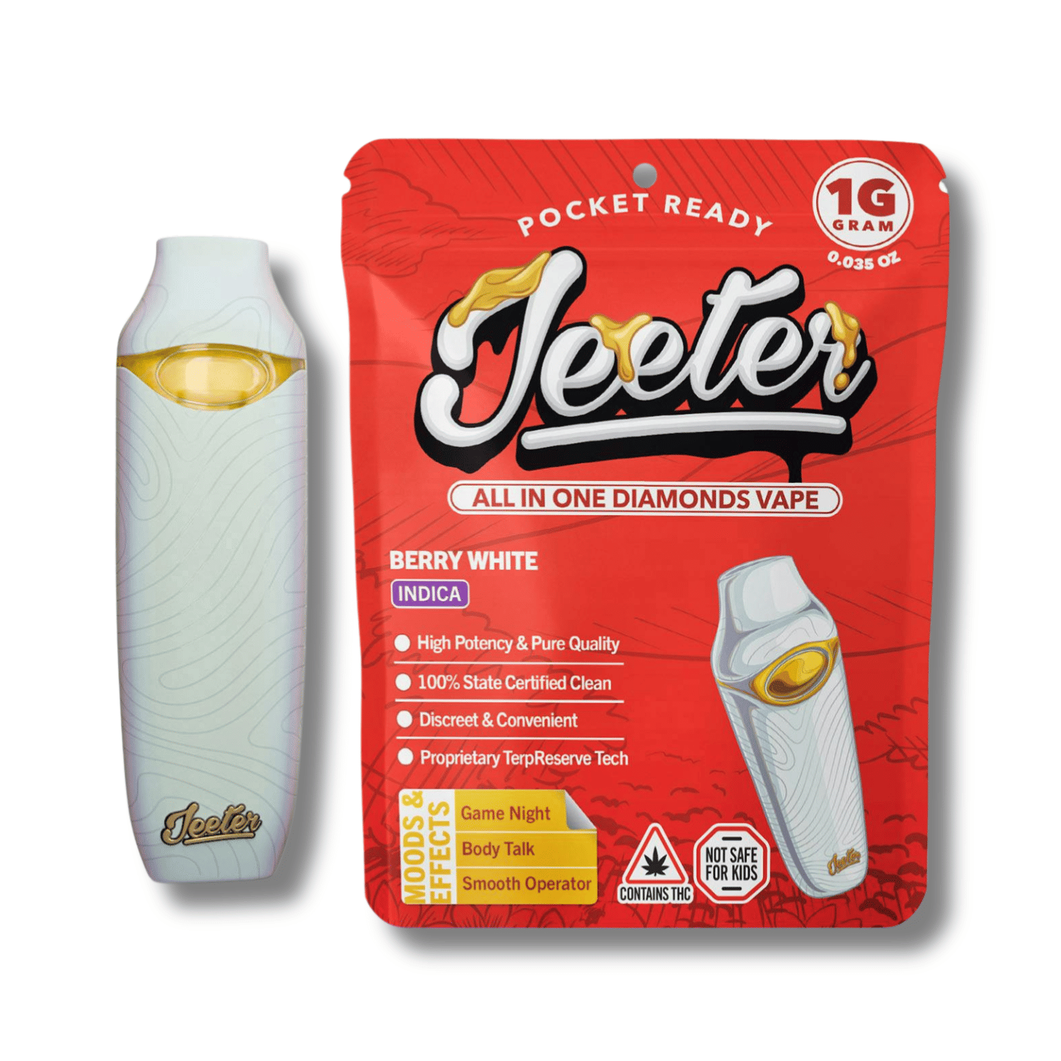 Berry White Liquid Diamonds AIO 1g - Jeeter -  - $31 - Vapes