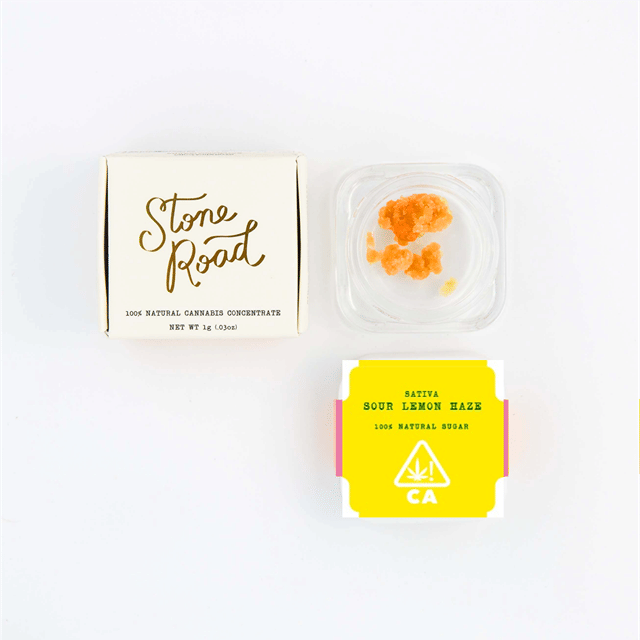 Stone Road - 1g All Natural Cannabis Concentrate Sugar - Sour Lemon Haze