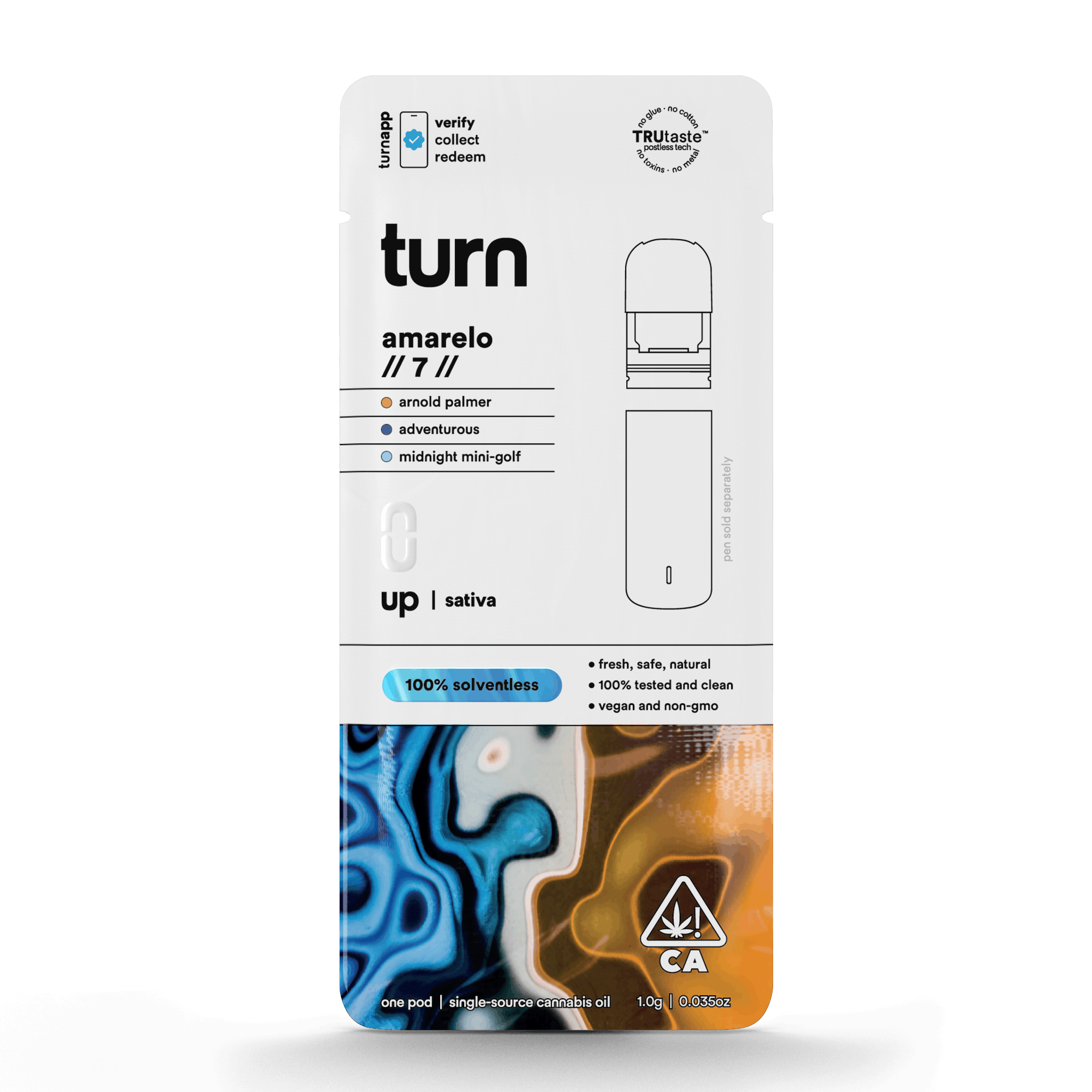 Amarelo #7 'Turn Up' .5g Solventless Pod - Turn -  - $32 - Vapes