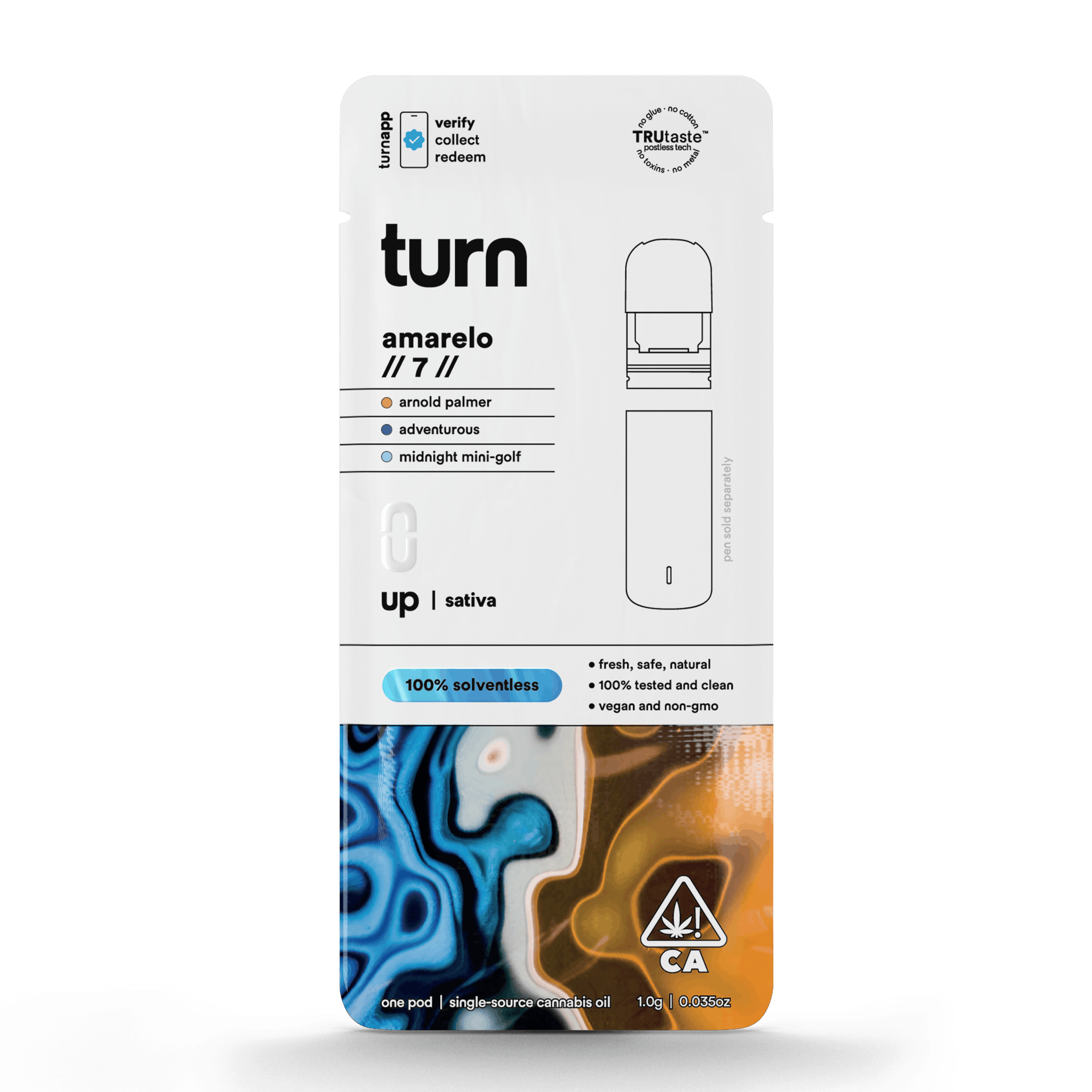 Amarelo #7 'Turn Up' .5g Solventless Pod - Turn - - $32 - Vapes