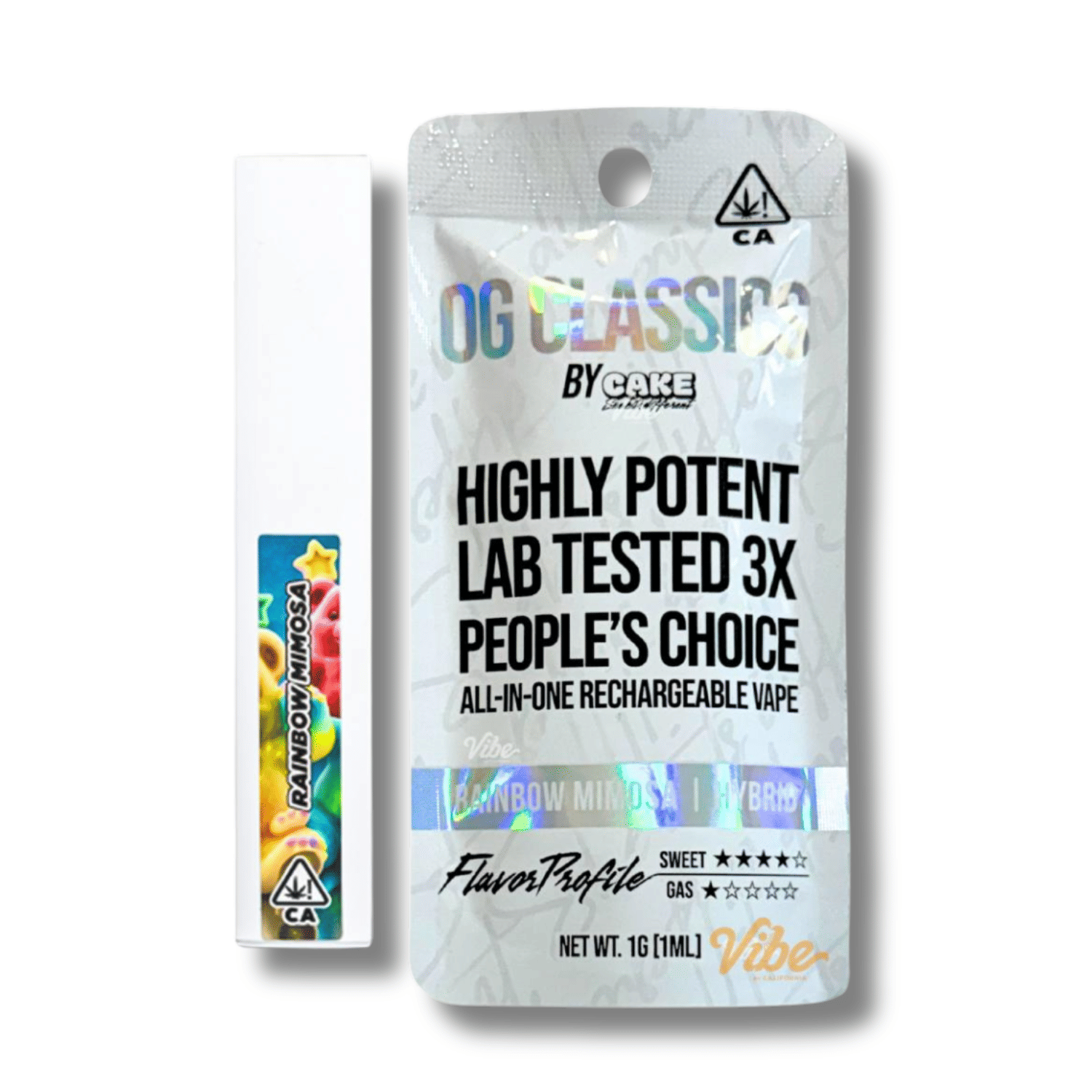 Rainbow Mimosa 'Classics' 1g AIO - Cake -  - $18 - Vapes