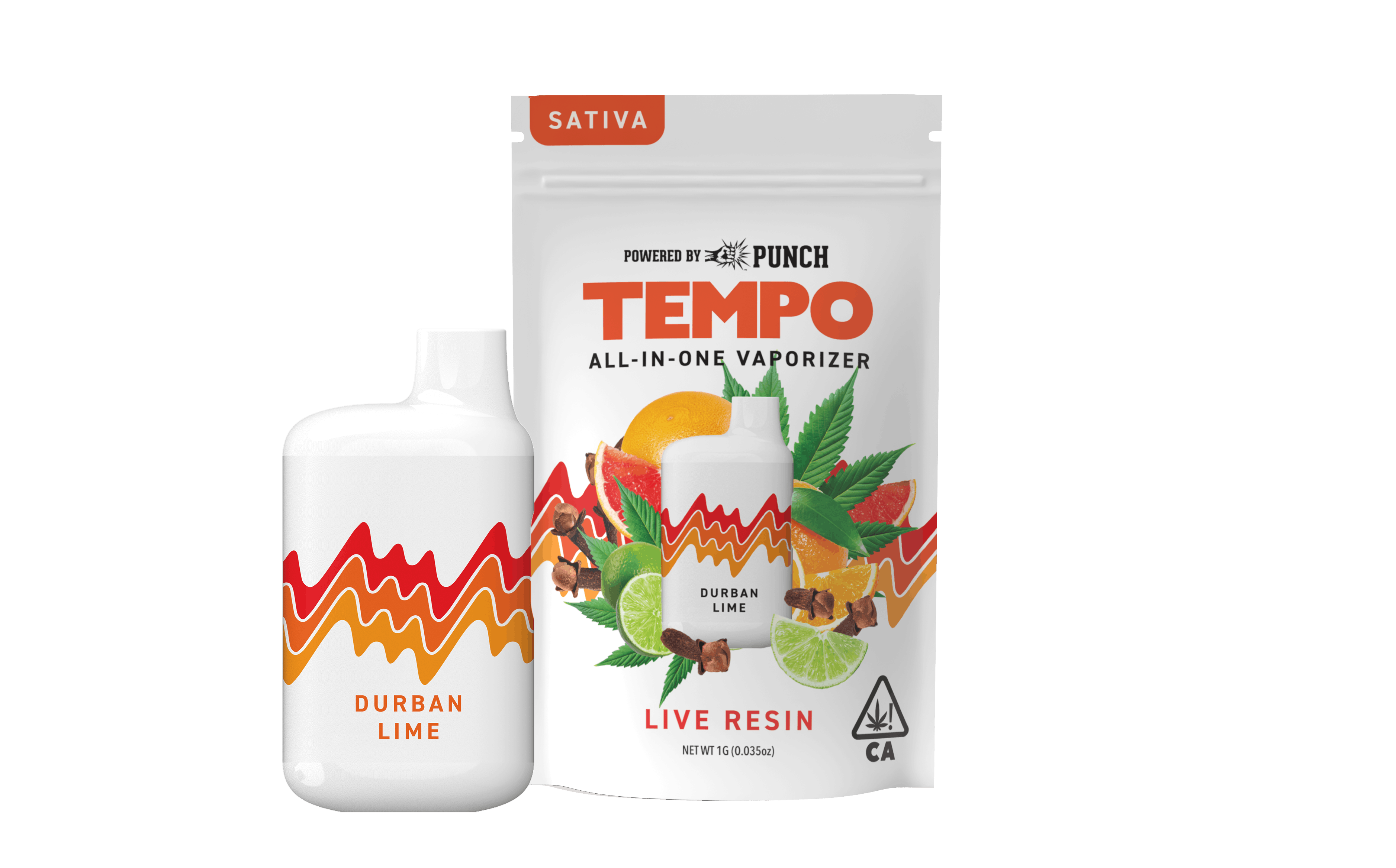 Durban Lime - Live Resin - Disposable - Tempo - One Gram - $35.99 - Disposable Vape (All-In-One, Battery Built-In)