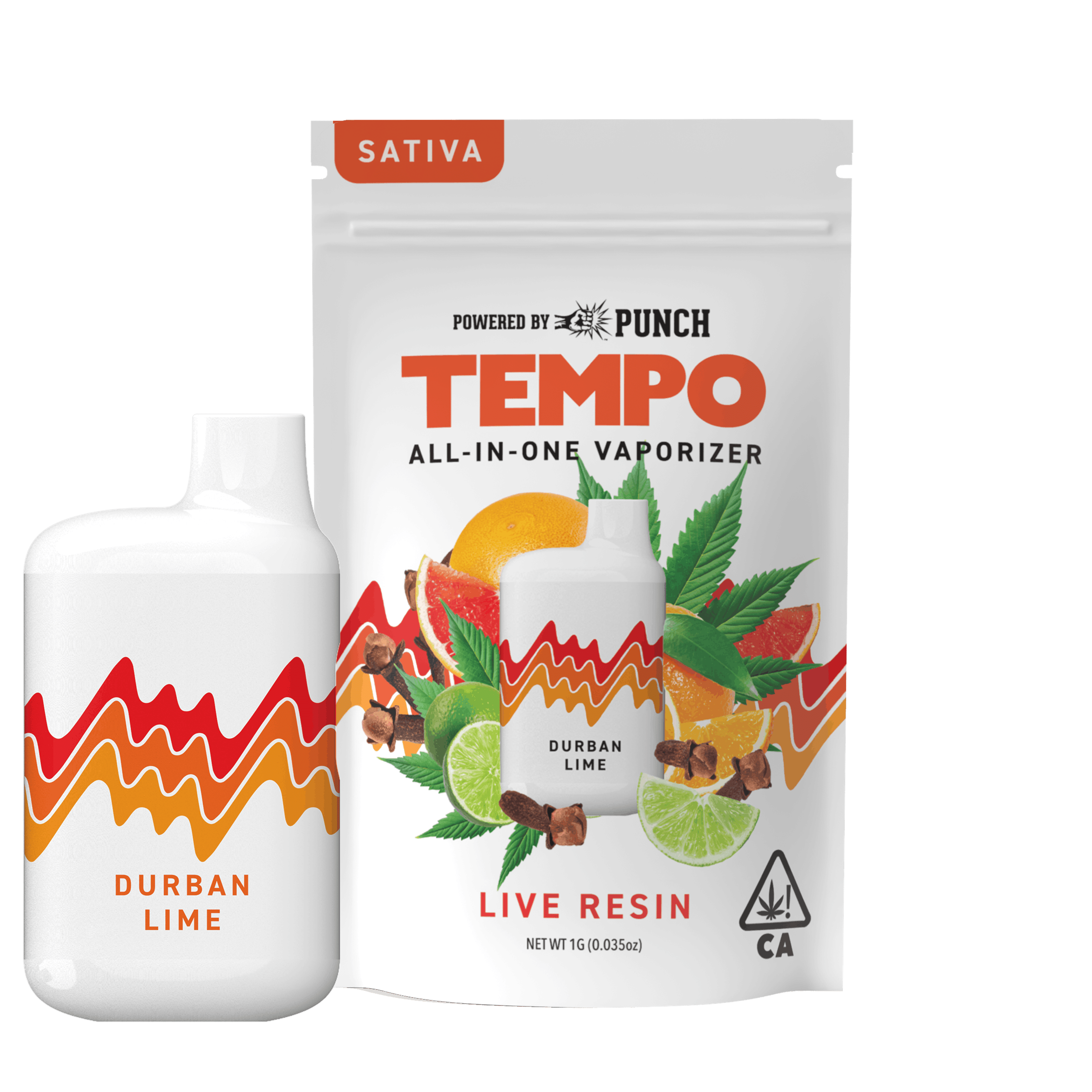 Durban Lime - Live Resin - Disposable - Tempo - One Gram - $35.99 - Disposable Vape (All-In-One, Battery Built-In)