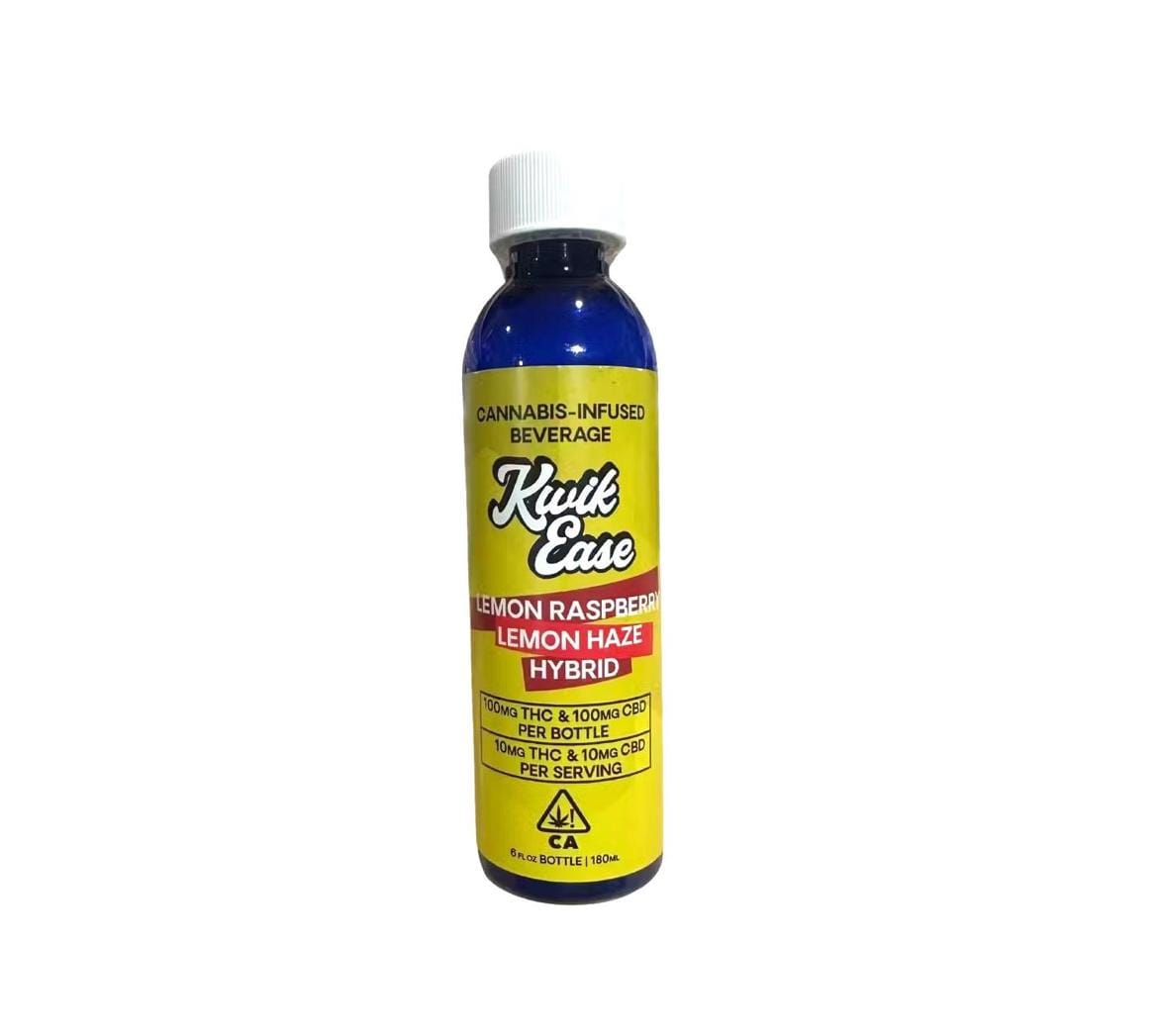 1:1 Lemon Ras / Lemon Haze - 100mg THC/CBD - Kwik Ease - 100mg Hybrid Drink - $10 - Drinks