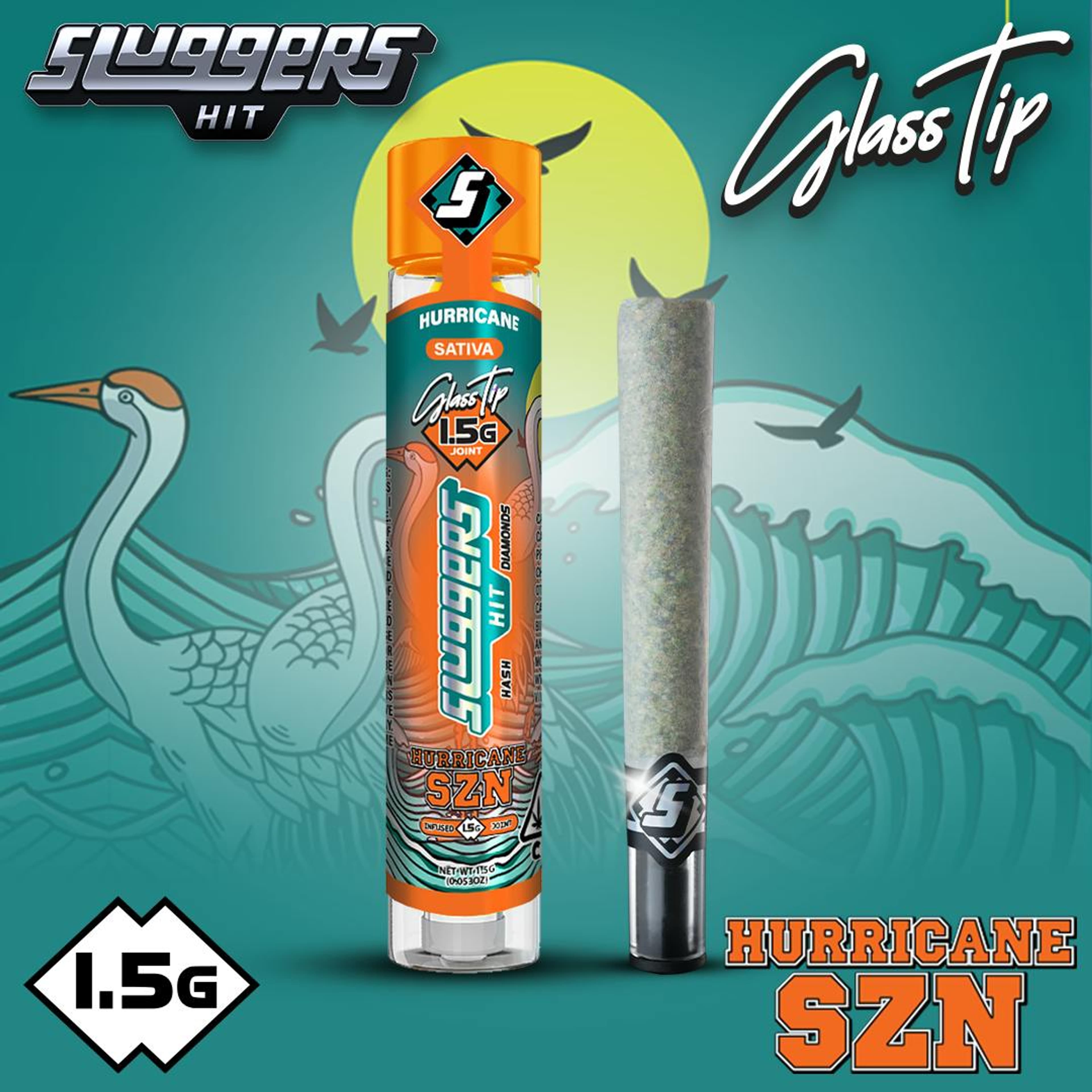 Hurricane SZN 1.5g Infused Pre-Roll - Sluggers Hit - - $17 - Pre-Rolls