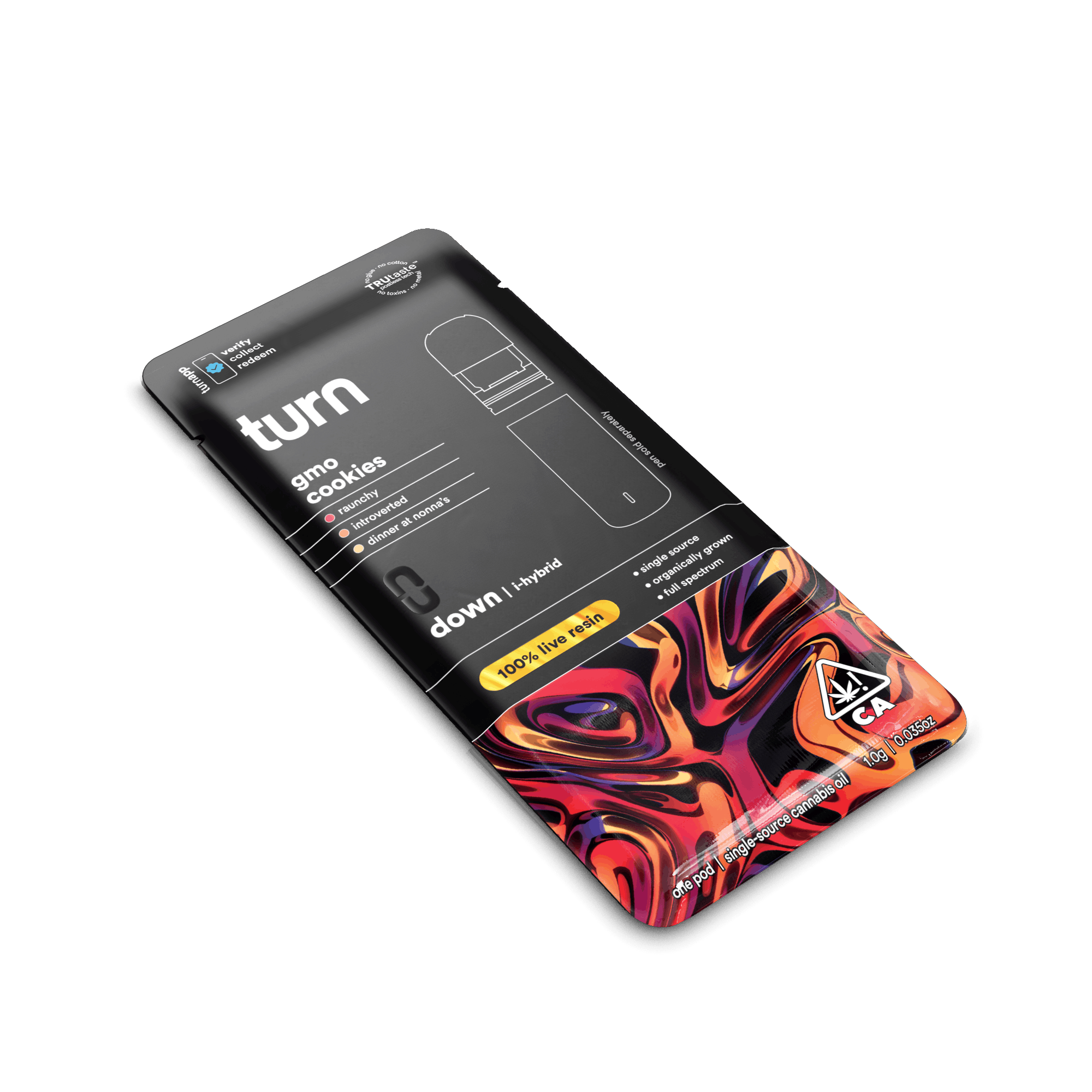 GMO Cookies 1g Live Resin Pod - turn -  - $39 - Vape Pod