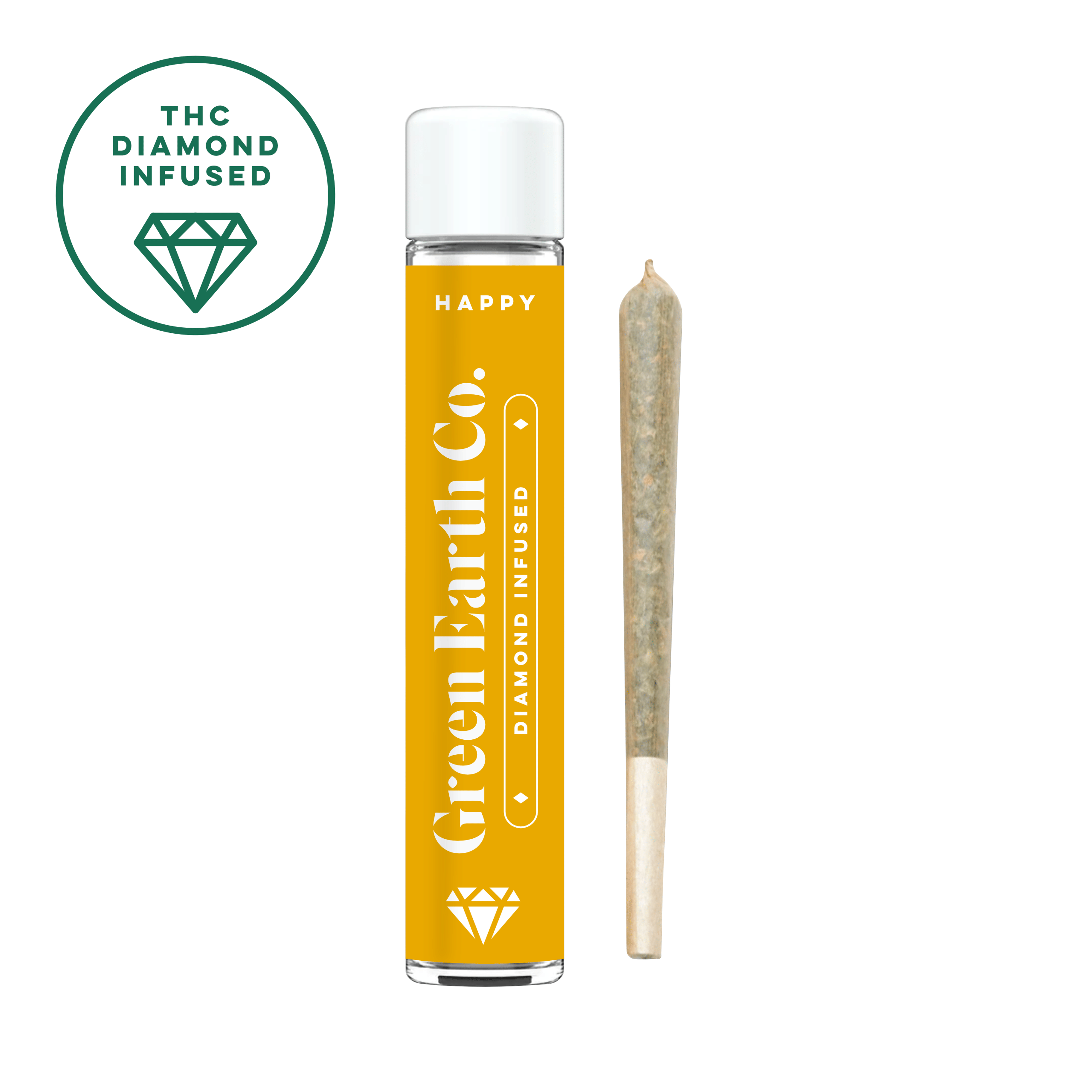 Carambola | Diamond Infused Earth Tube Pre Roll - 1g - Green Earth Co. - - $15 - Infused Pre-Rolls