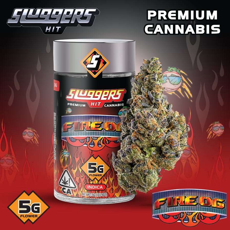 Fire OG Jarred Flower - 5g - Sluggers Hit -  - $25.21 - Flowers