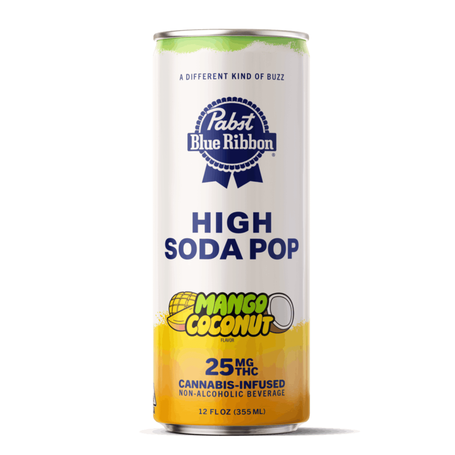 Mango Coconut High Soda Single Can 25mg - Pabst Labs -  - $6 - Beverage
