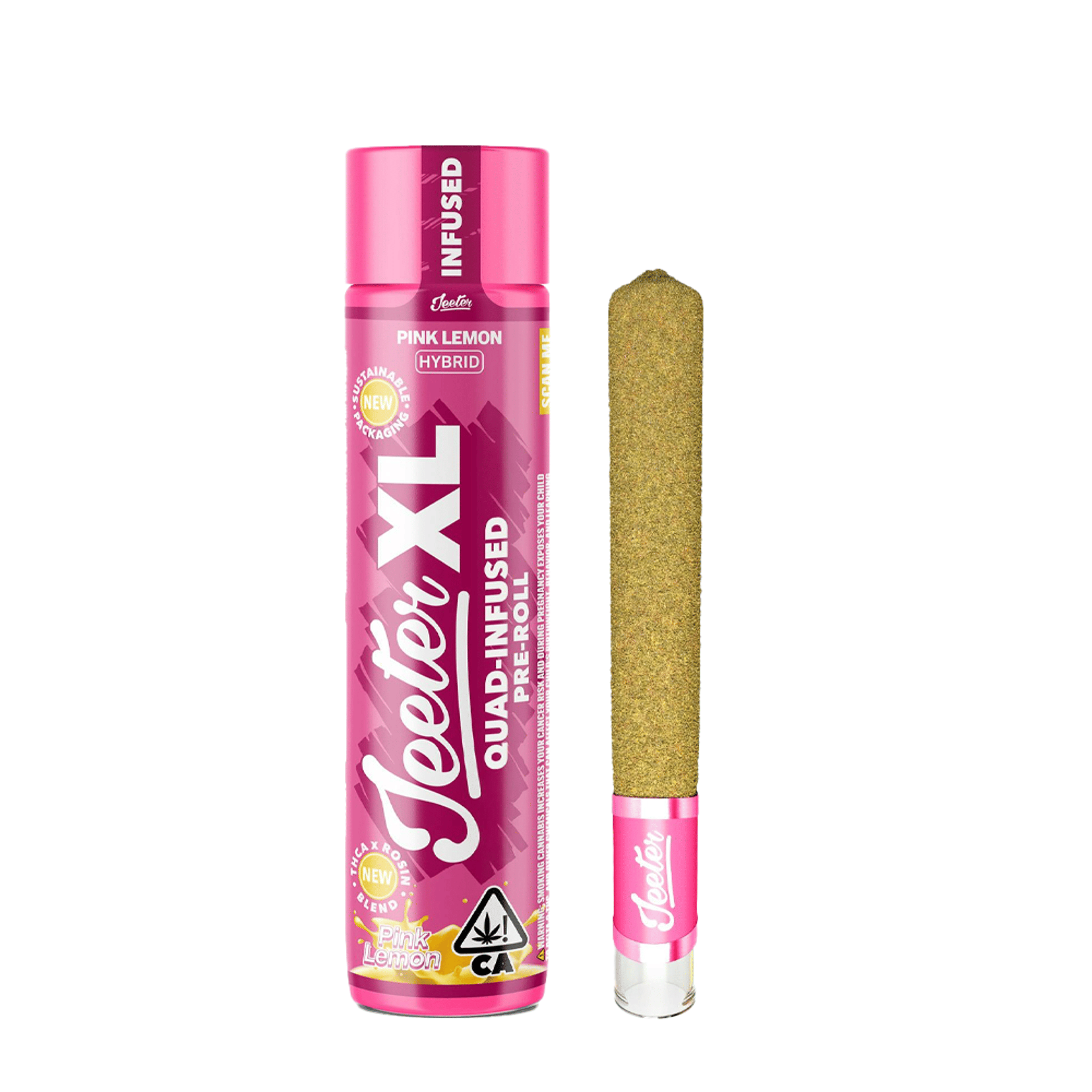 Pink Lemon Quad Infused XL Pre-Roll (2G) - Jeeter - (2G) - $30 - Preroll