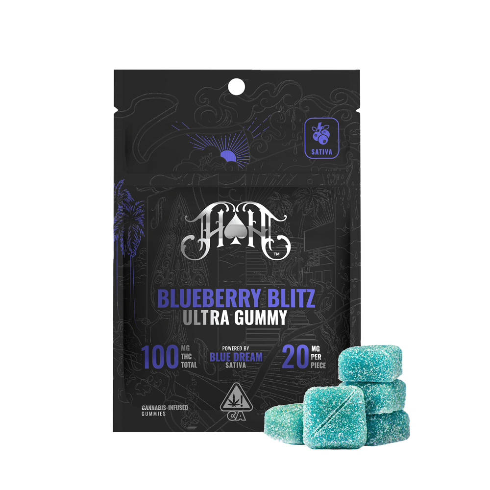 Blueberry Blitz Gummies (100Mg) (5Pk) - Heavy Hitters - null - $16 - Edible