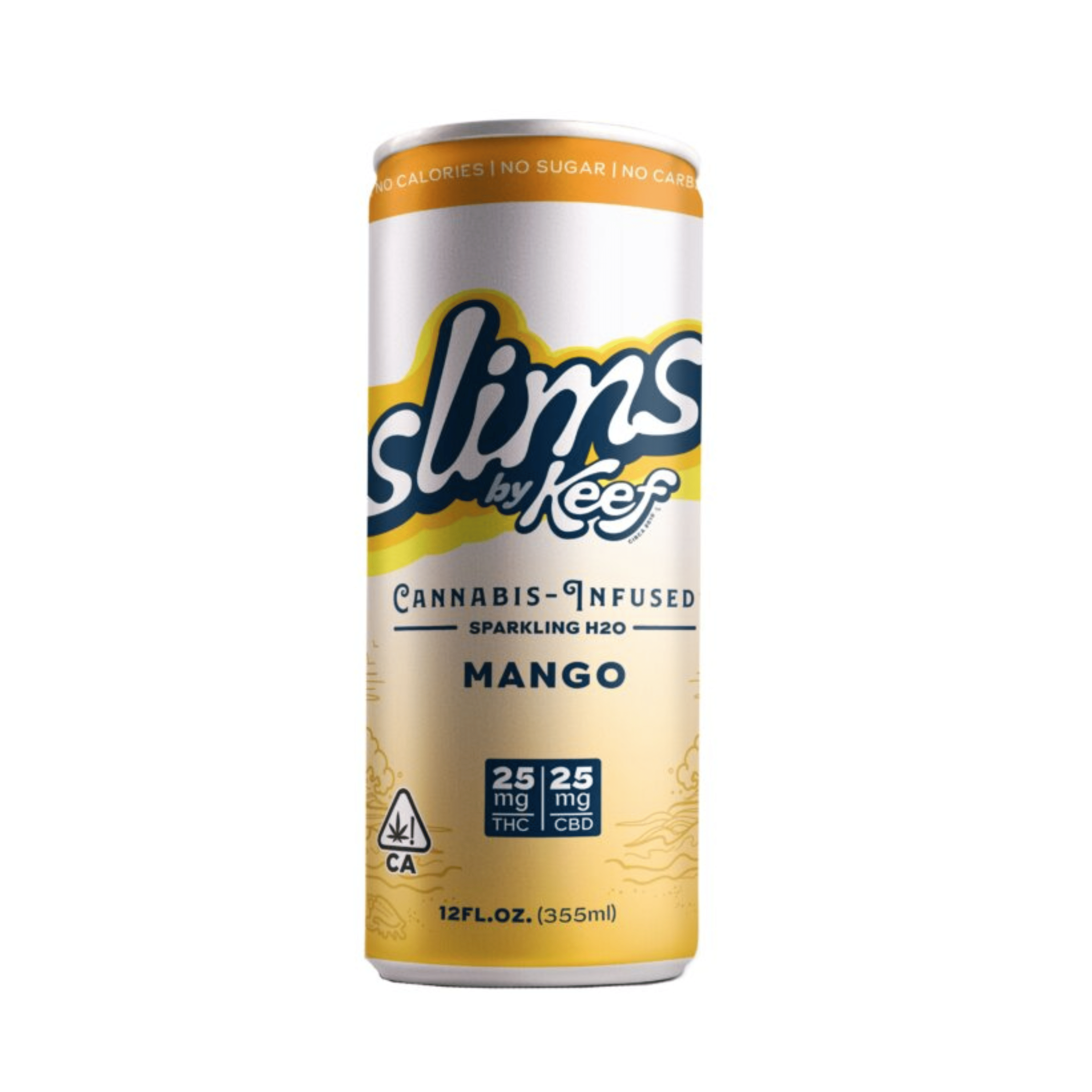Slims | 1:1 Mango THC 25mg: CBD 25mg - 12oz - Keef Brands - - $9.50 - Beverages/Drinks