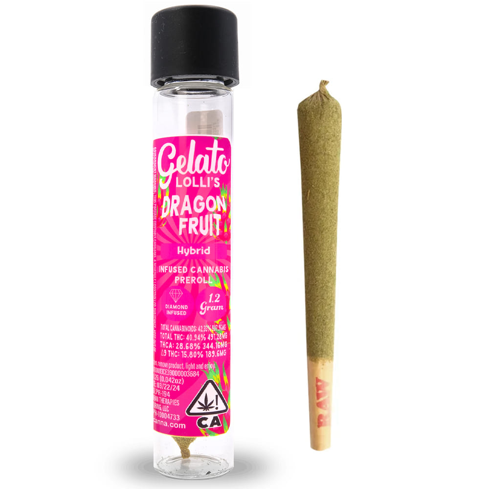 Dragon Fruit 1.2g Infused Preroll *B2G1 EVERYDAY* - Gelato Canna Co. - Dragon Fruit (H) - $14 - Pre-Rolls