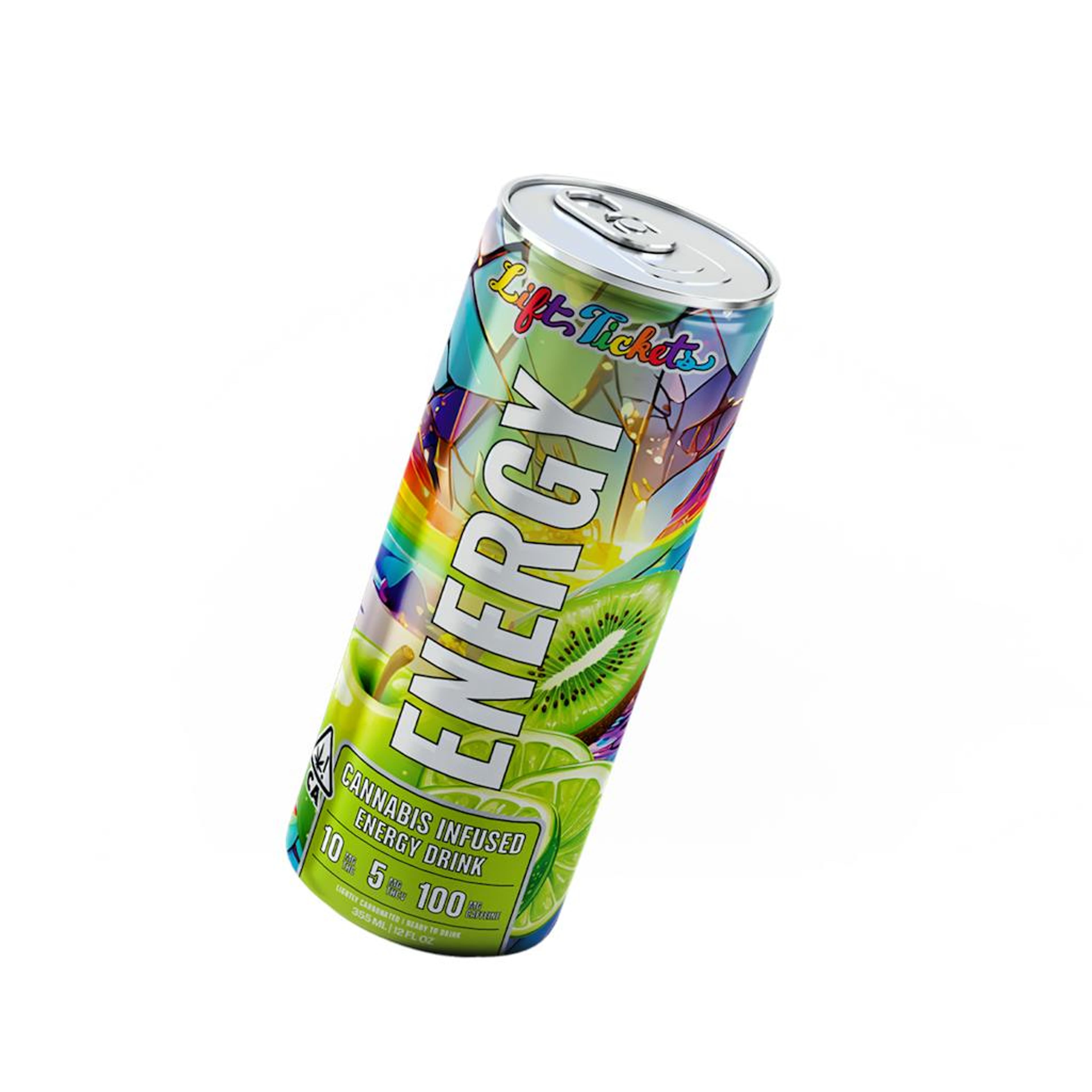 Kiwi Apple - 100mg Energy Drinks - Lift Ticket - Energy Drink - $5 - Drinks