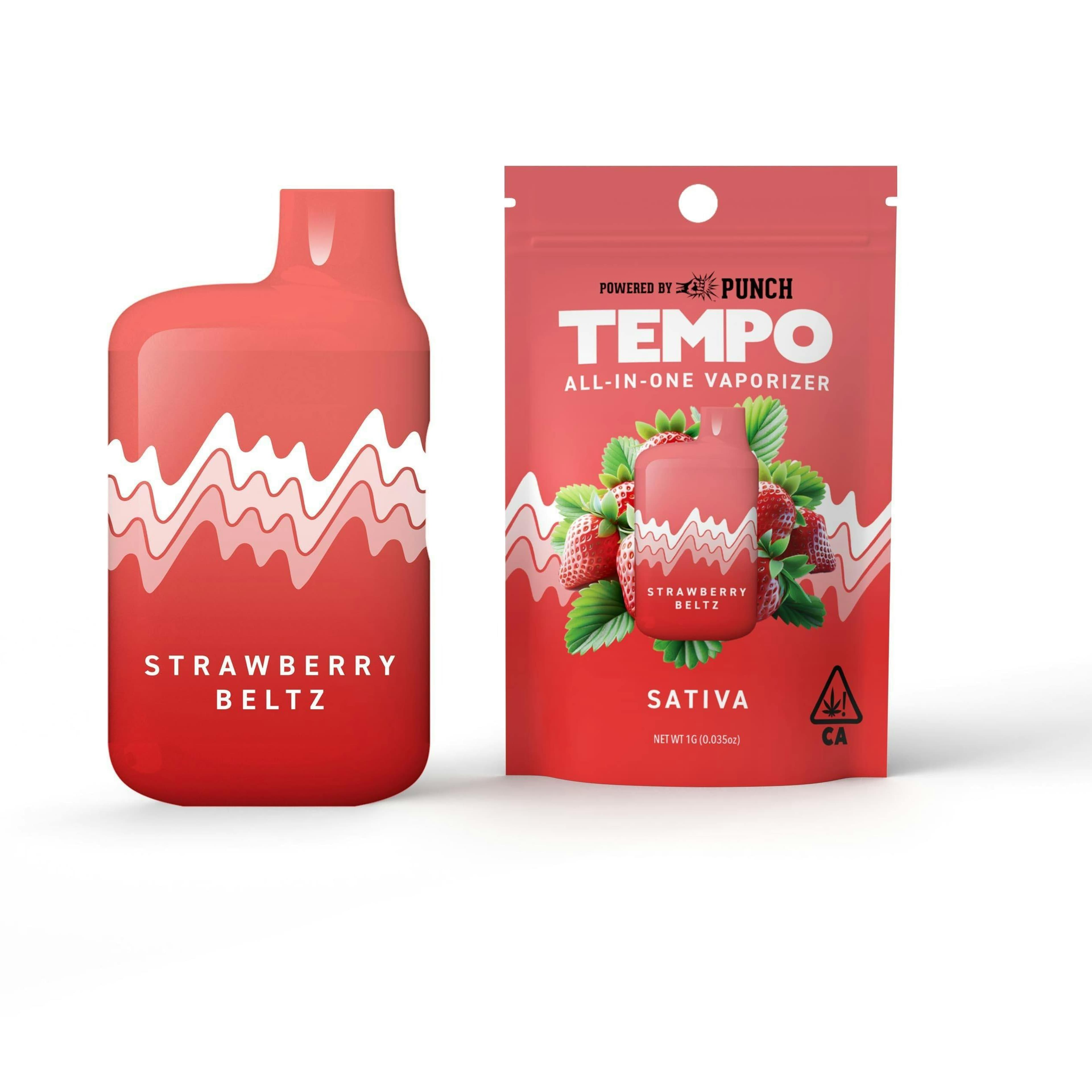 Strawberry Beltz - 1G All-In-One *BUY 2 GET 1 EVERYDAY* - Tempo - Strawberry Beltz (S) - $25 - Cartridges