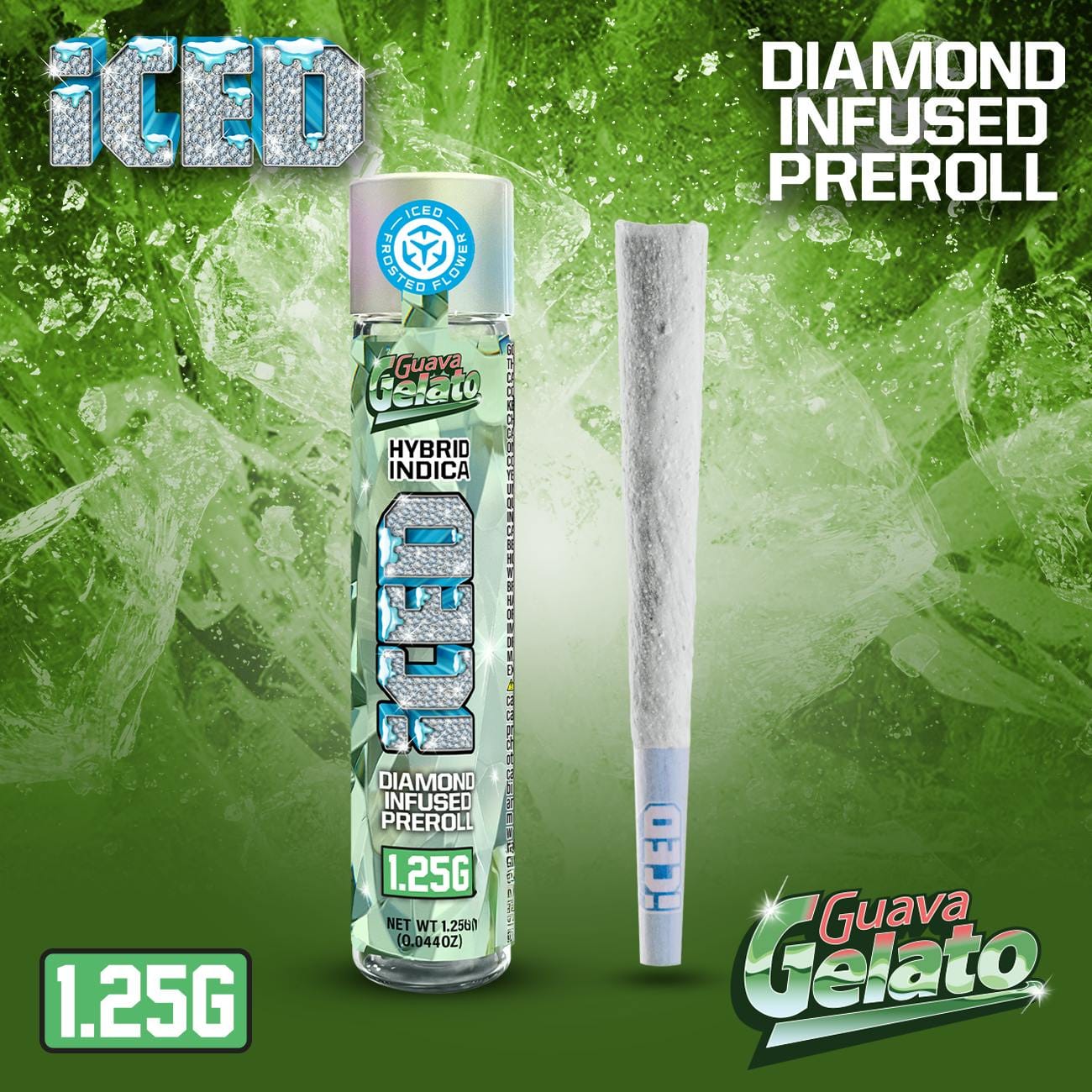 GUAVA GELATO 1.25G INFUSED - ICED -  - $10 - Pre-Roll Infused