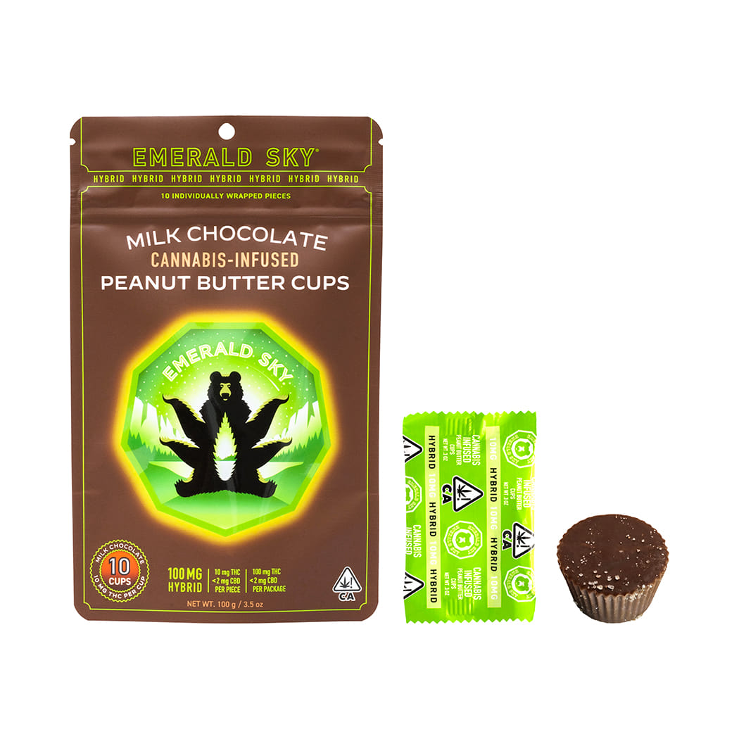 Emerald Sky: Peanut Butter Cups 10ct Hybrid Milk Chocolate