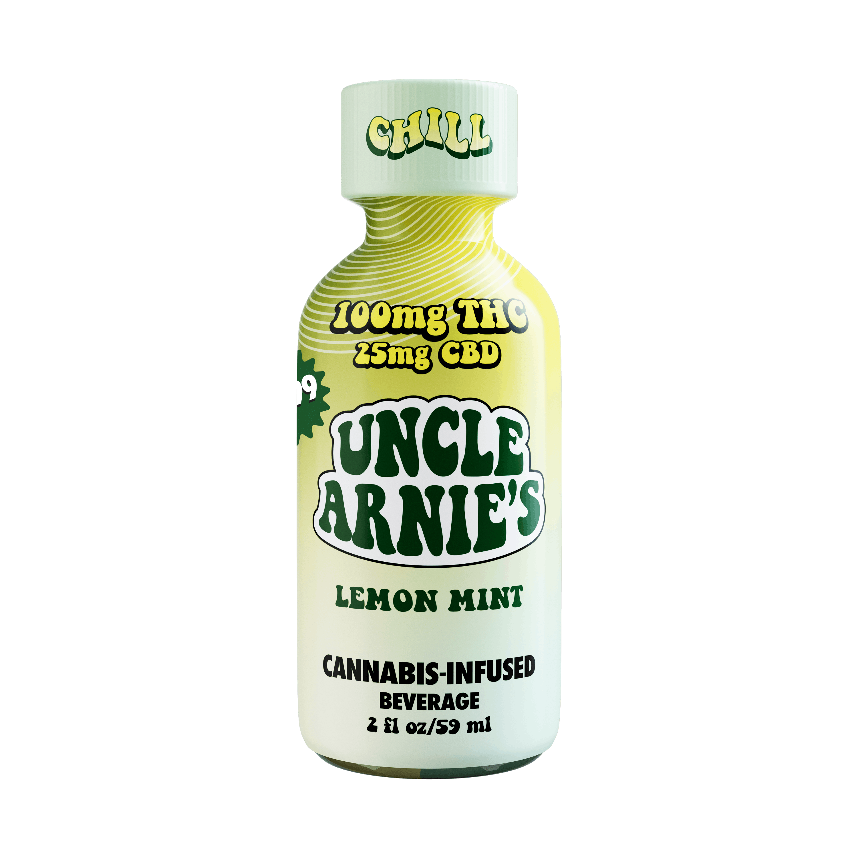 Lemon Mint - 4:1 CBD - Beverage - Uncle Arnies - 2oz (100mg) - $9.99 - Edibles
