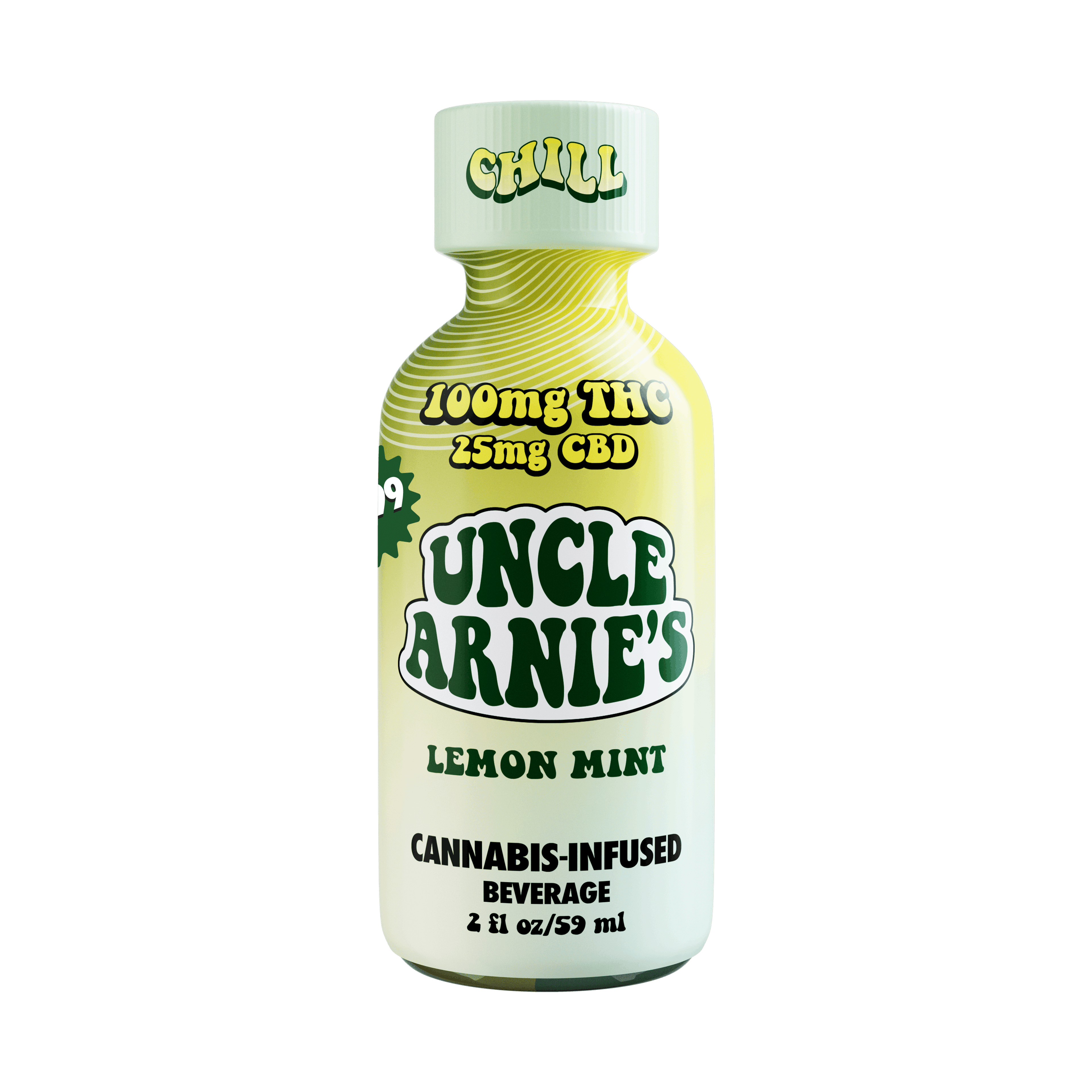 Lemon Mint - 4:1 CBD - Beverage - Uncle Arnies - 2oz (100mg) - $9.99 - Edibles
