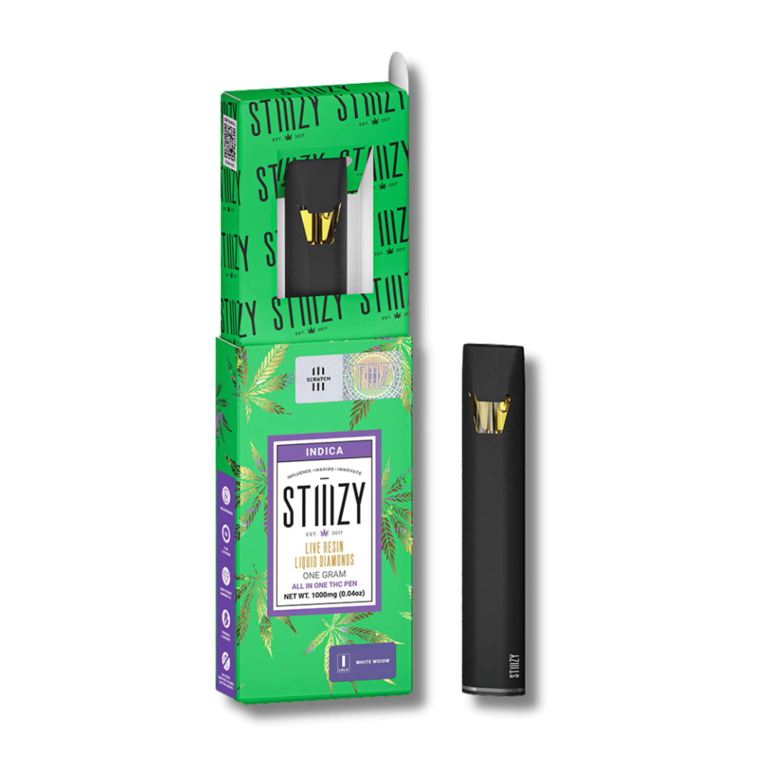 White Widow Live Resin Liquid Diamonds 1g AIO - Stiiizy -  - $32 - Vapes