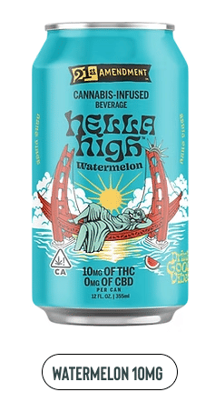 21st Amendment 10mg - Manzanita Naturals - Hella High Watermelon (H) - $6.50 - Edibles