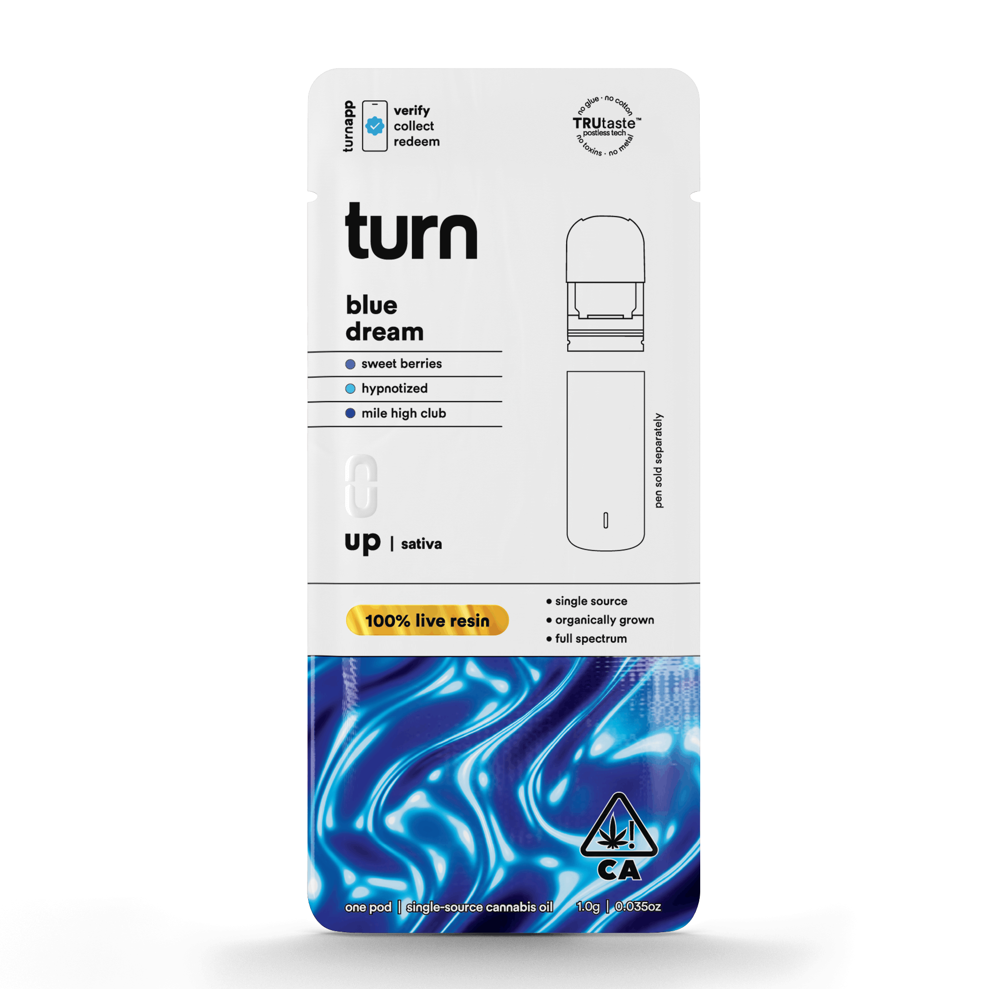 Blue Dream 'Turn Up' Live Resin Pod 1g - Turn -  - $36 - Vapes