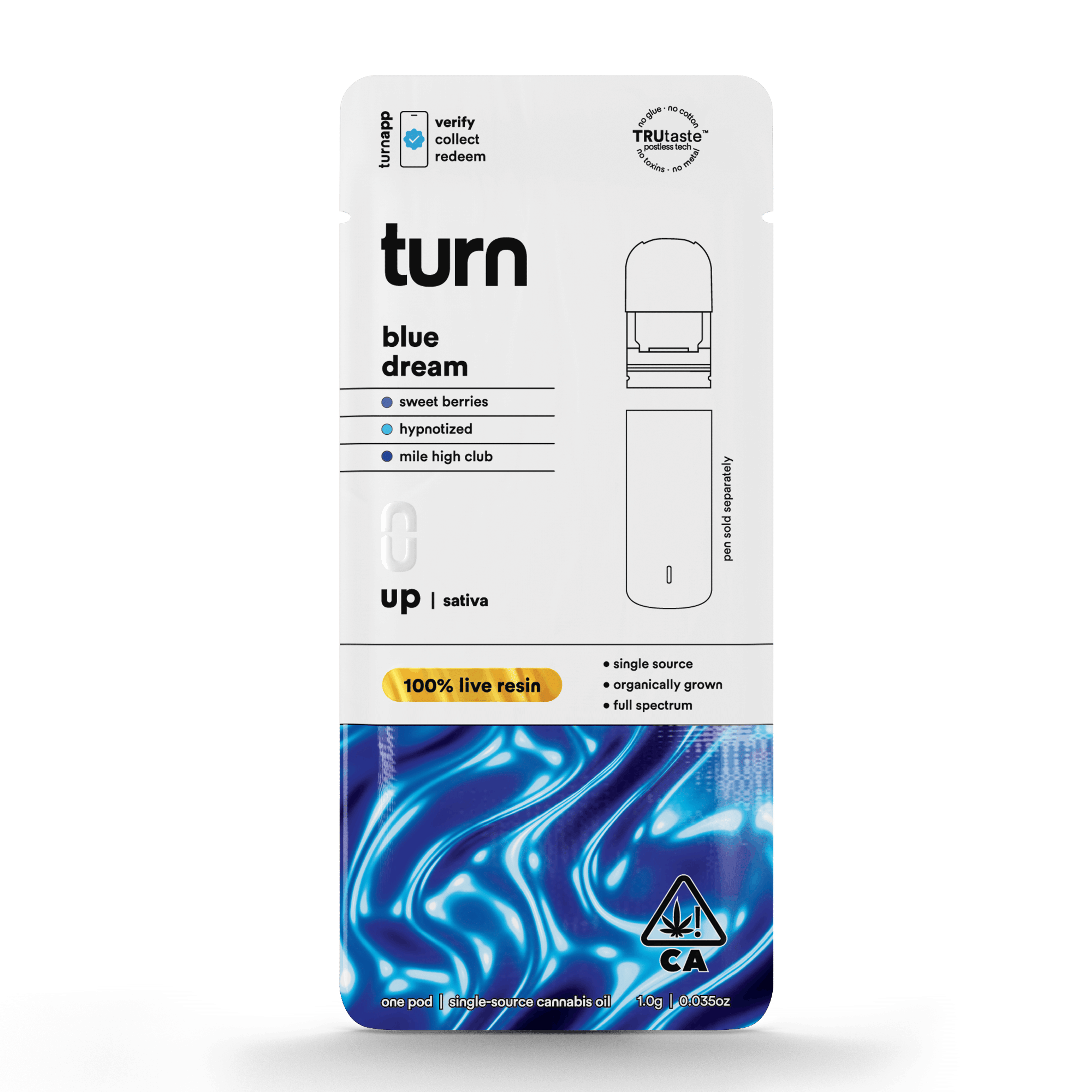 Blue Dream 'Turn Up' Live Resin Pod 1g - Turn - - $36 - Vapes