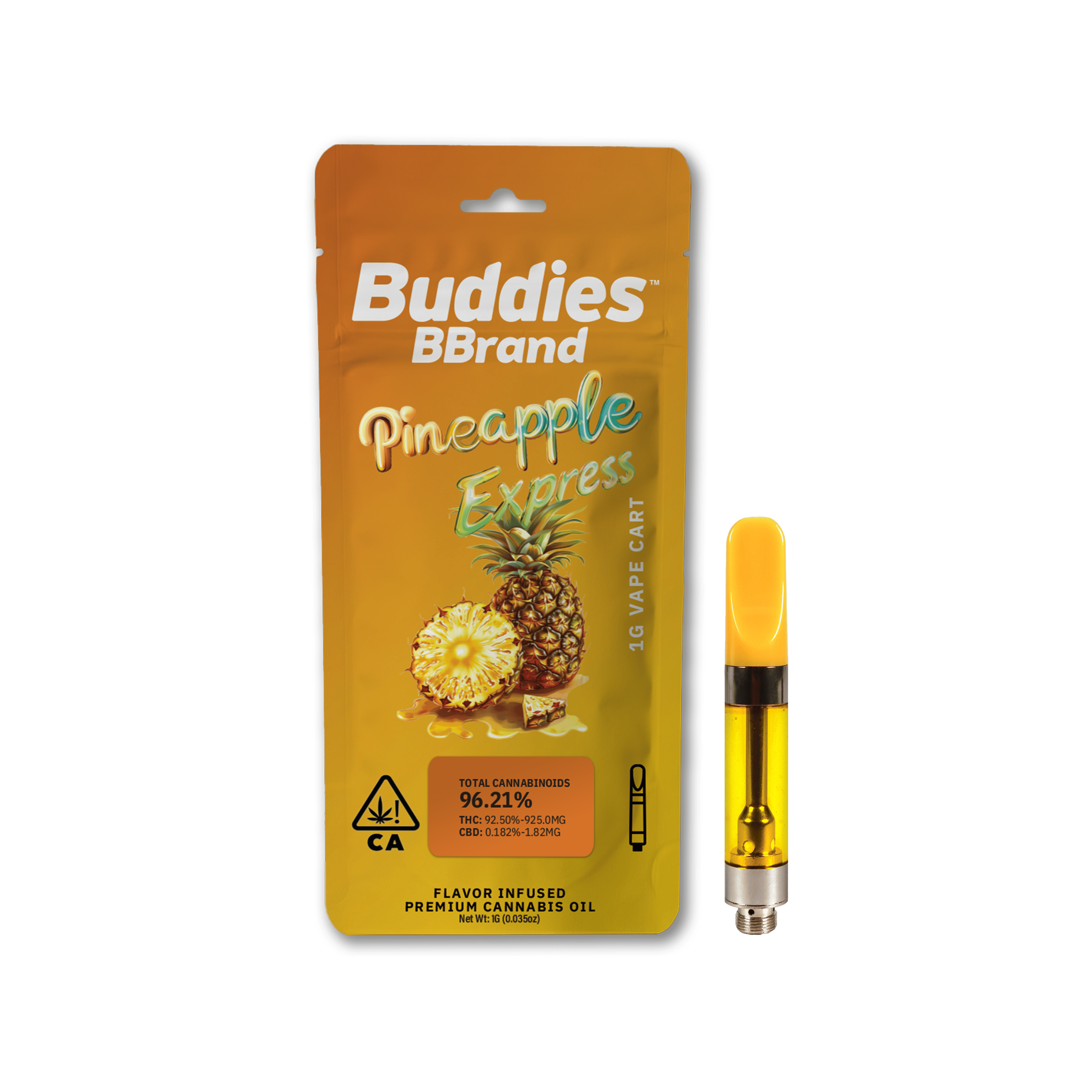 Pineapple Express 1g Vape - Buddies -  - $15.85 - Vapes
