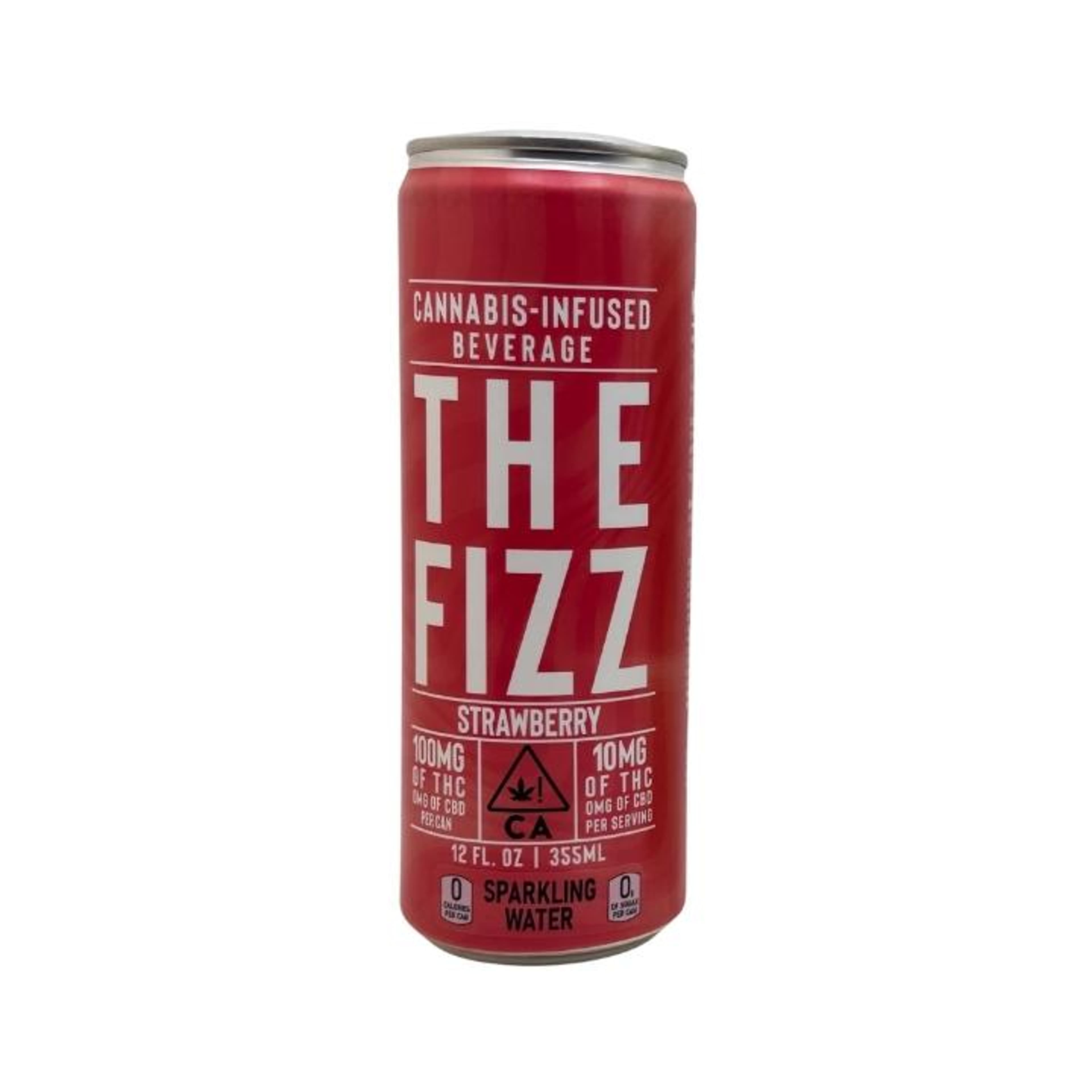 Strawberry - 100mg Sparkling Water - The Fizz - 100mg - SparklingWater - $8 - Drinks