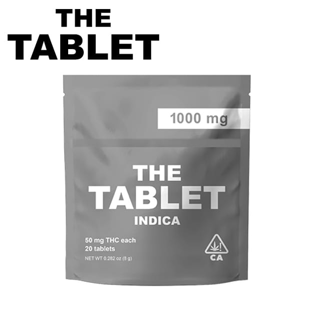 The Tablet - Indica - 20 Tablets (50mg each) - 1000mg - The Tablet - 50mg Indica - $33 - Edibles