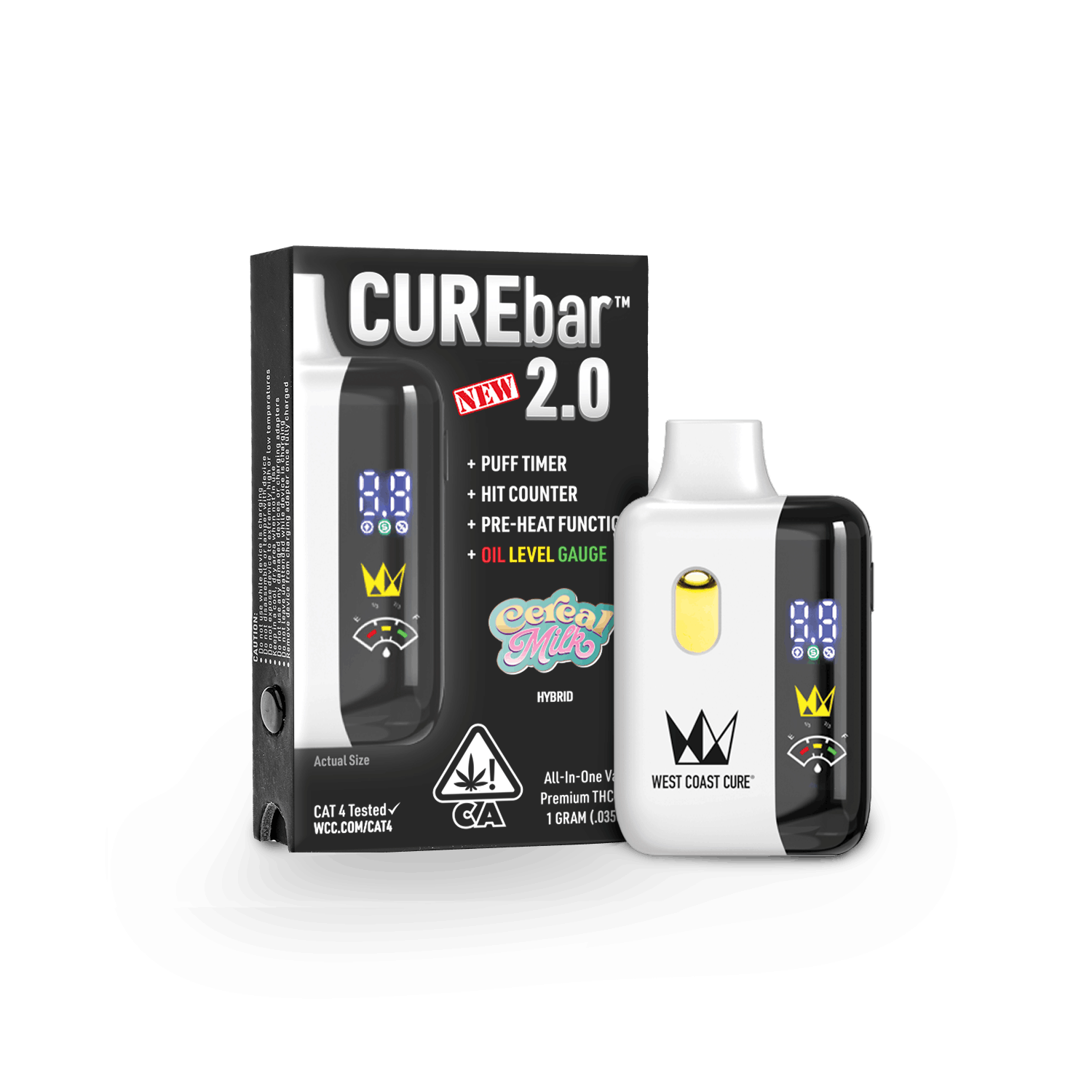 WCC - Cereal Milk (H) - 1g Disposable CUREbar - West Coast Cure - CUREbar - $32 - Vapes