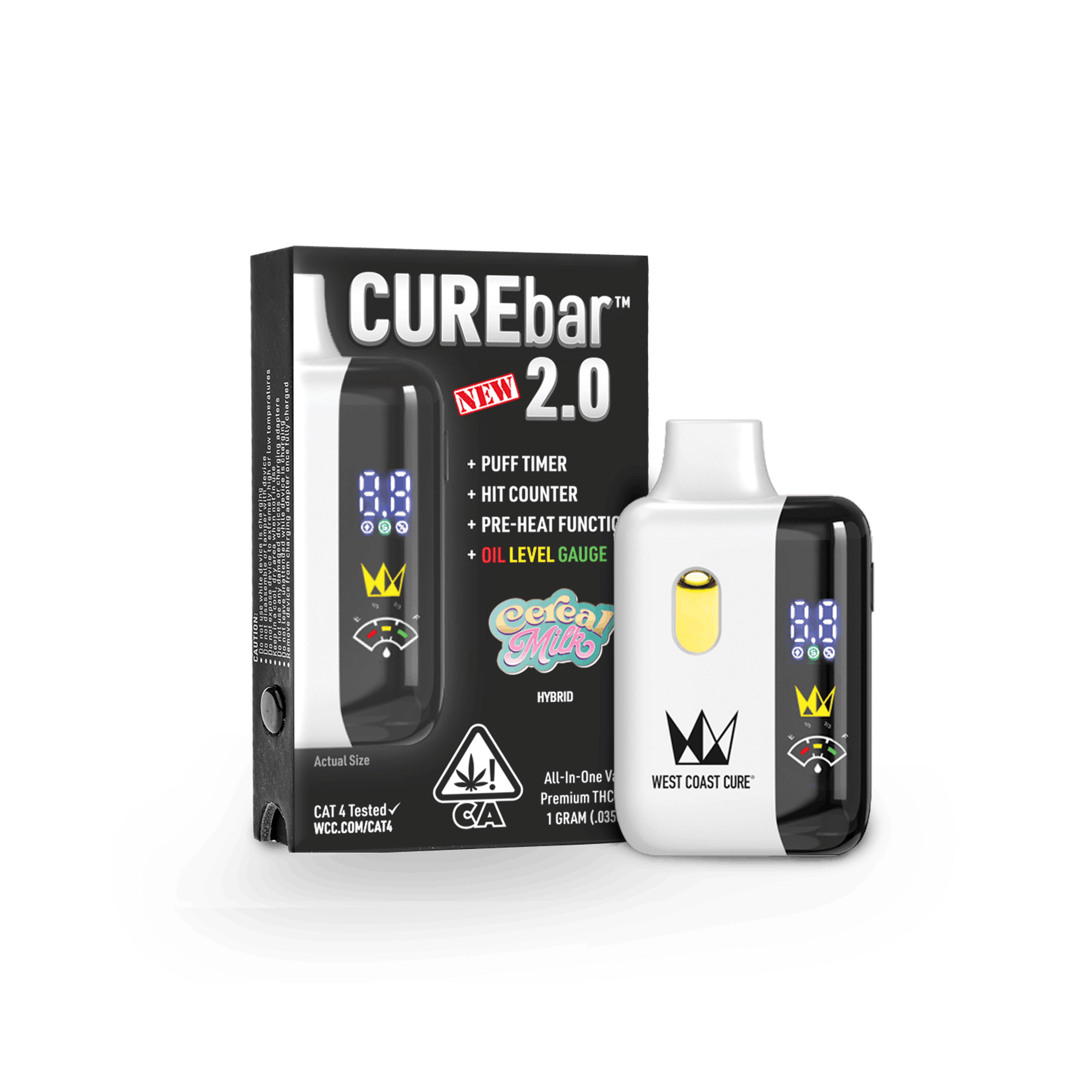 WCC - Cereal Milk (H) - 1g Disposable CUREbar - West Coast Cure - CUREbar - $32 - Vapes