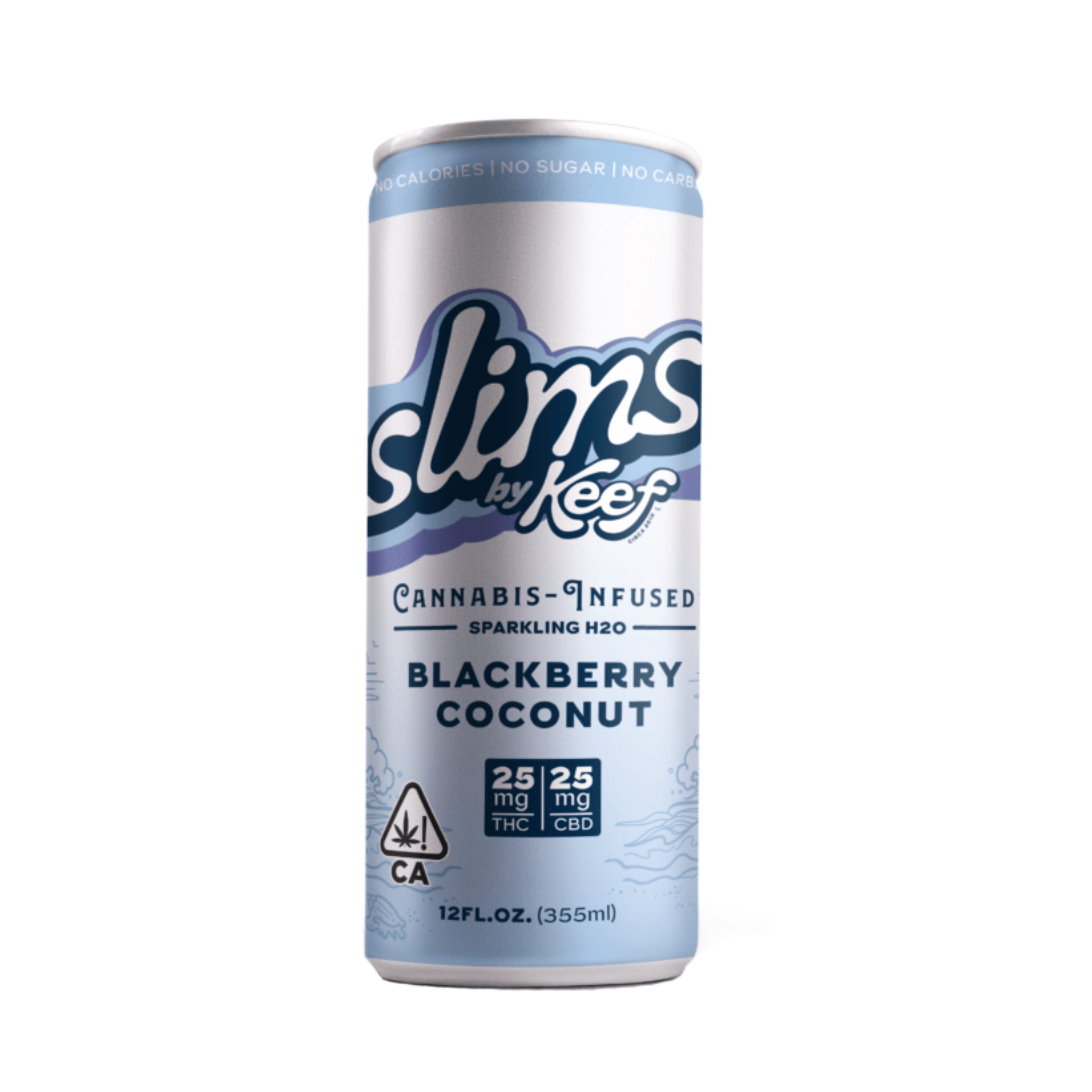 Slims | 1:1 Blackberry Coconut | THC 25mg : CBD 25mg - 12fl. oz - Keef Brands -  - $9.50 - Beverages/Drinks