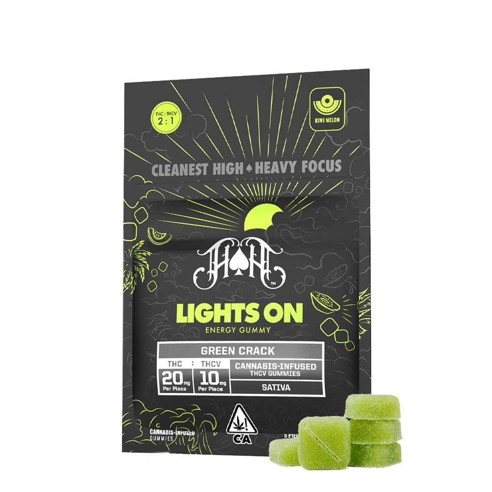 Green Crack Thcv Gummies (100Mg/50Mg) (5Pk) - Heavy Hitters - null - $20 - Edible