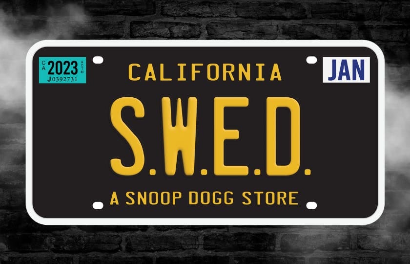 S.W.E.D. License Plate - SWED Accessories -  - $30 - Accessories