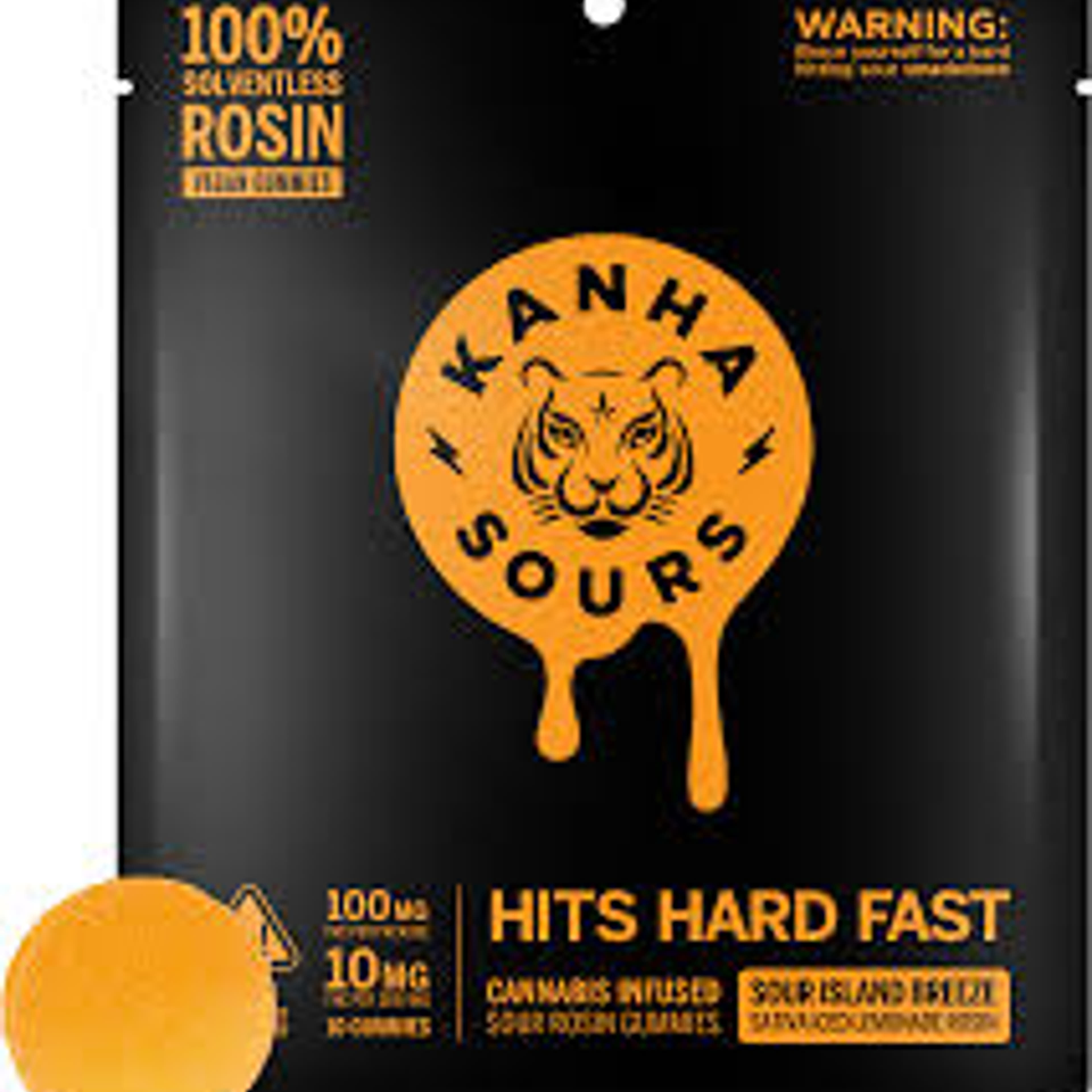 Sour Island Breeze (solvetless rosin) 100mg - Kanha - - $20 - Edibles