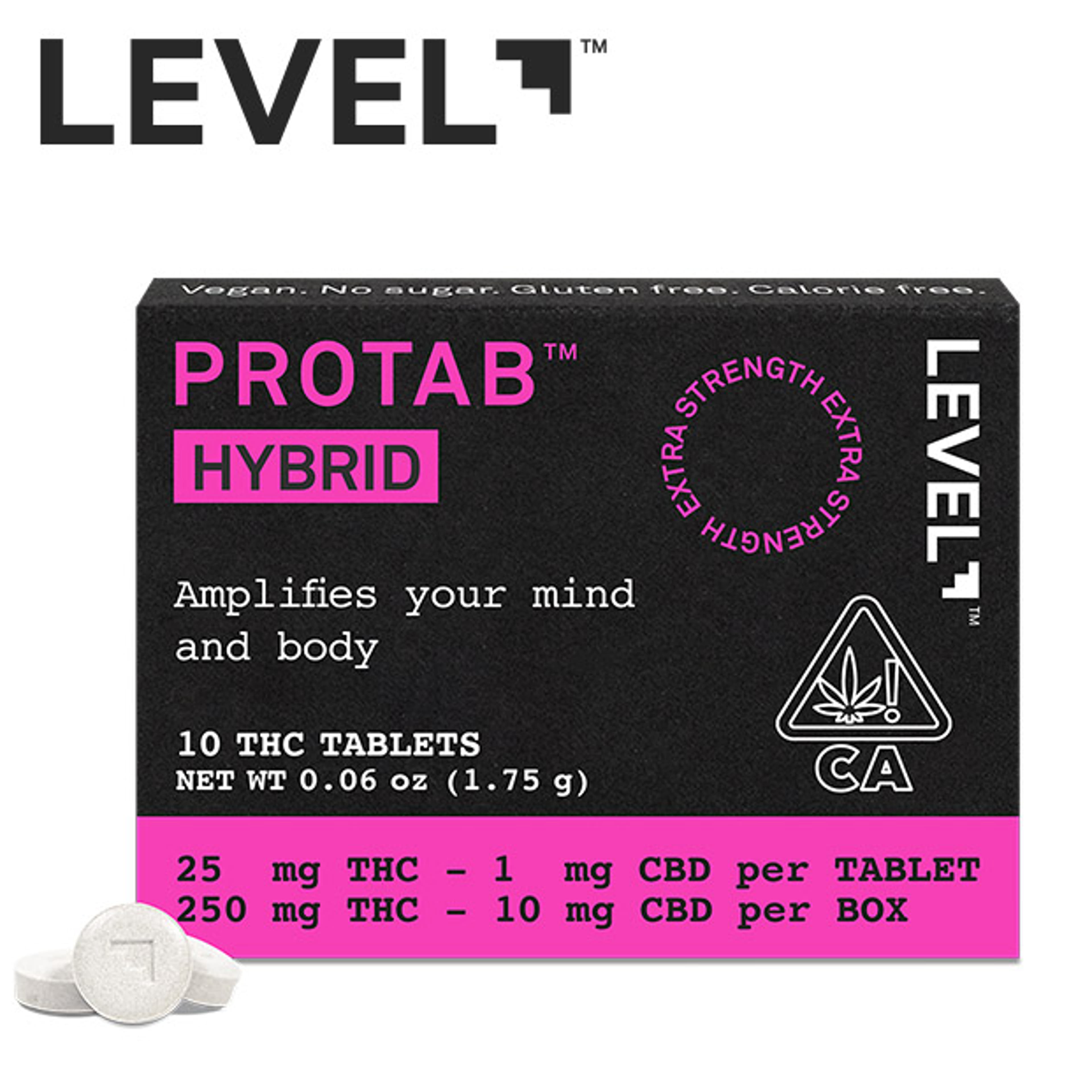 Level Protab - Hybrid - 10 Tablets - Level - - $23.99 - Edibles