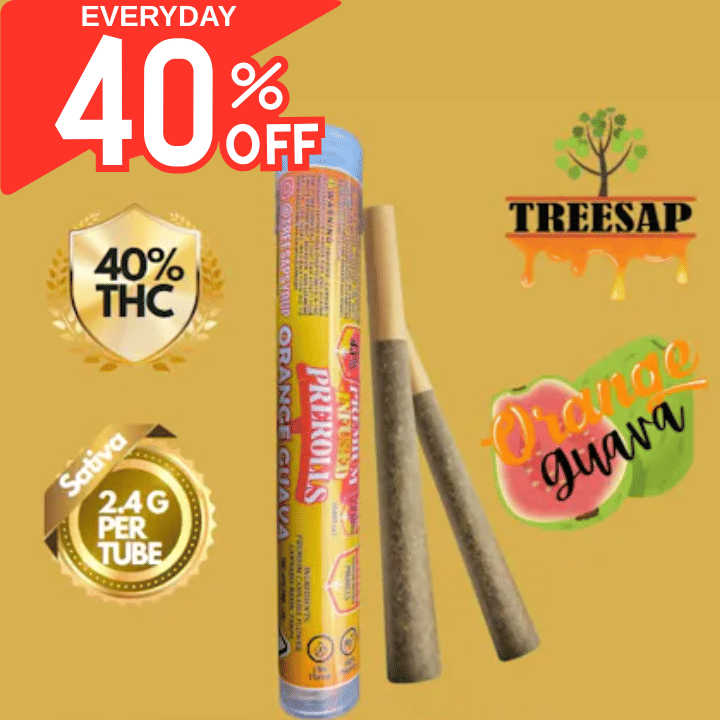 Treesap | 1.2gx2pk - Orange Guava - Infused Pre-Rolls - Treesap -  - $14.75 - Pre-Rolls