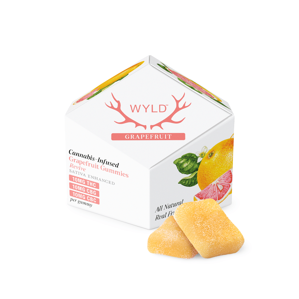 Grapefruit 1:1:1 Thc:Cbg:Cbc (100Mg) (10Pk) - Wyld -  - $18 - Edible