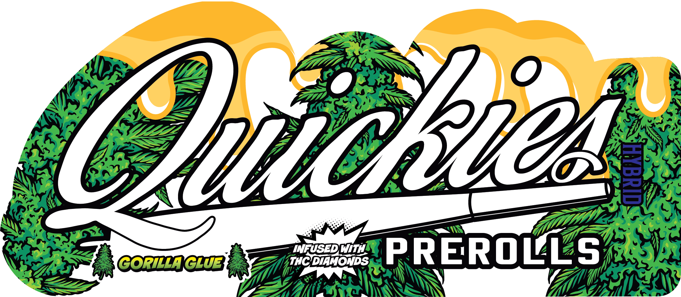Gorilla Glue 1g Quickies Prerolls | Infused - QUICKIES -  - $7 - Pre-Rolls