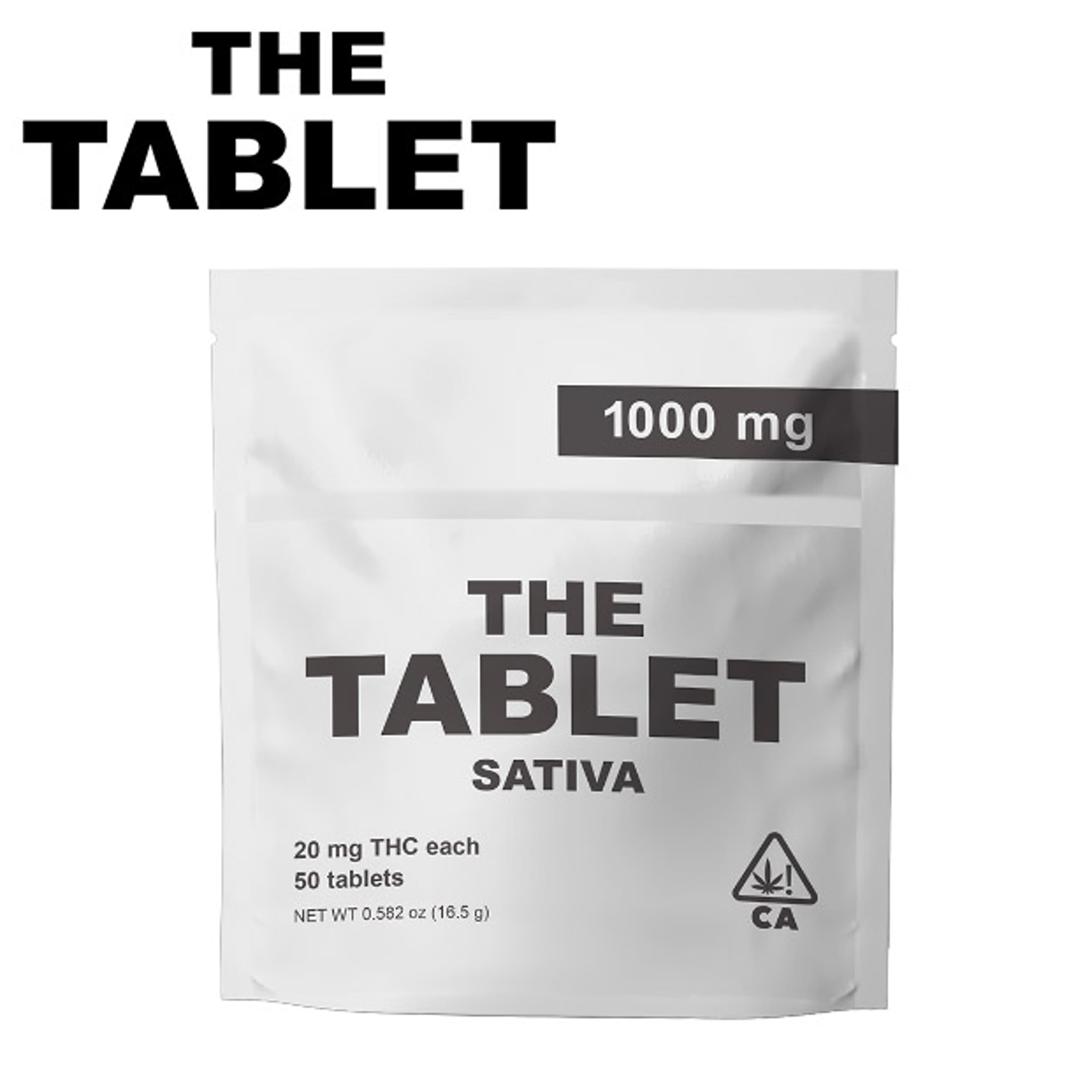 The Tablet - Sativa - 50 Tablets (20mg each) - 1000mg - The Tablet - 20mg Sativa - $33 - Edibles