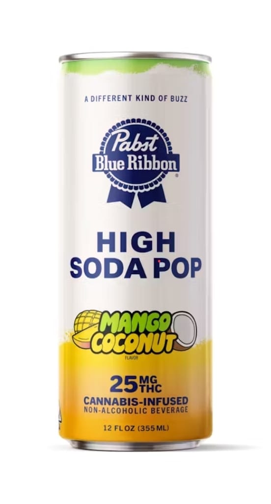PABST Infused High Soda Mango Coconut 25mg Single Can -  - $9.99 - Drinks