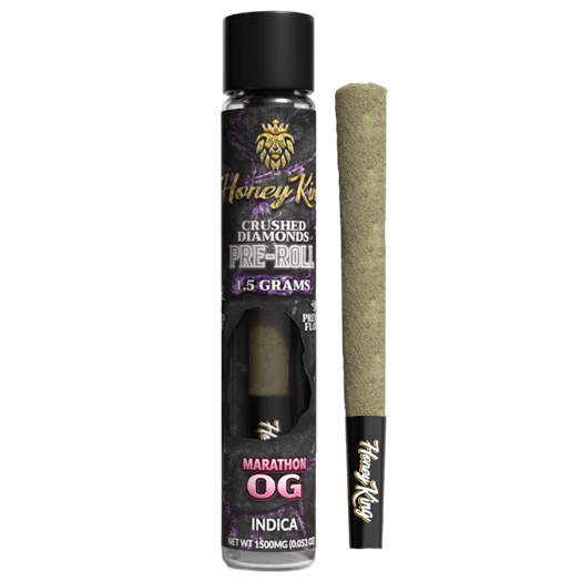 HONEY KING 1.5G DIAMOND INFUSED PRE-ROLL - MARATHON OG - Honey King - Marathon OG Honey King - $15 - Infused Pre-Rolls