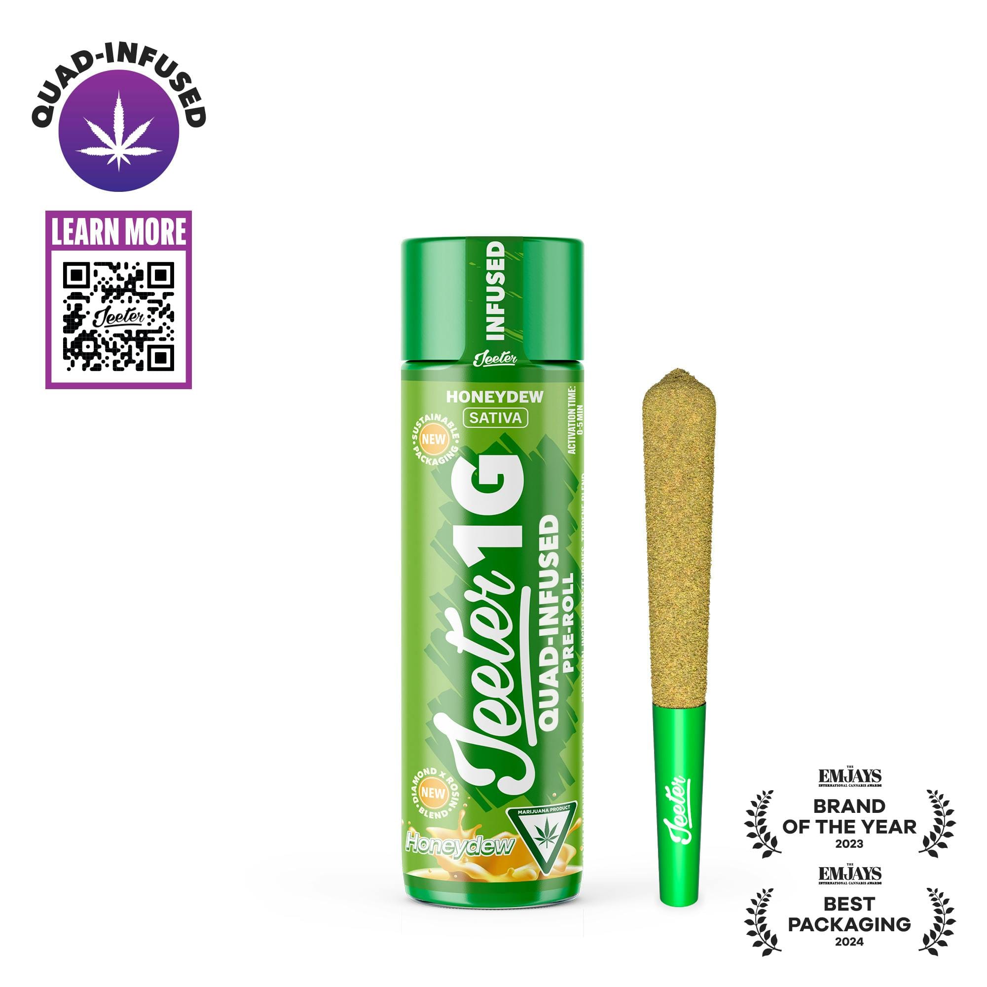 Quad Infused Pre-Roll - Iced Matcha 1G - Jeeter -  - $20 - Pre-Roll