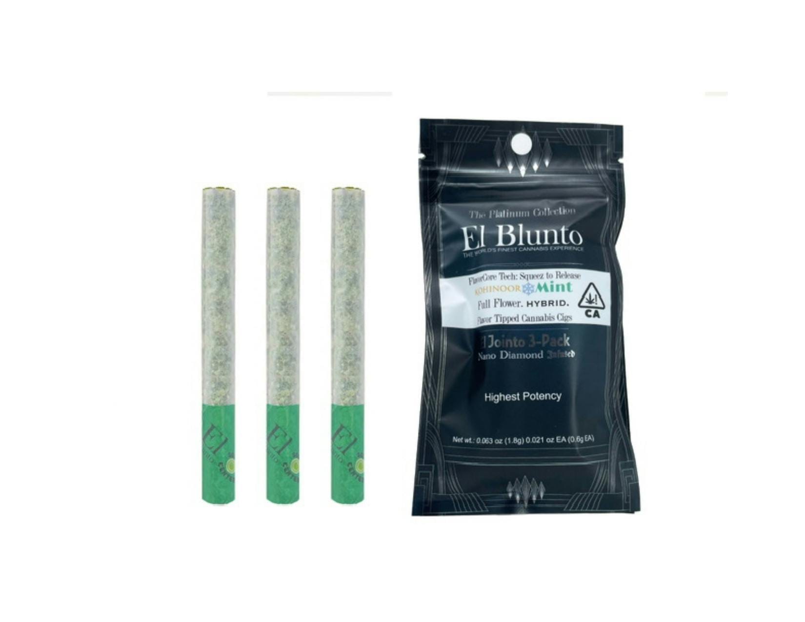 Kohinoor Mint .6g x 3pk - El Blunto -  - $27.50 - Pre-Rolls