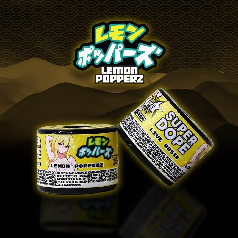 Lemon Popperz - Live Rosin 1G - Super Dope - Lemon Popperz Live Rosin (H) - $55 - Concentrates