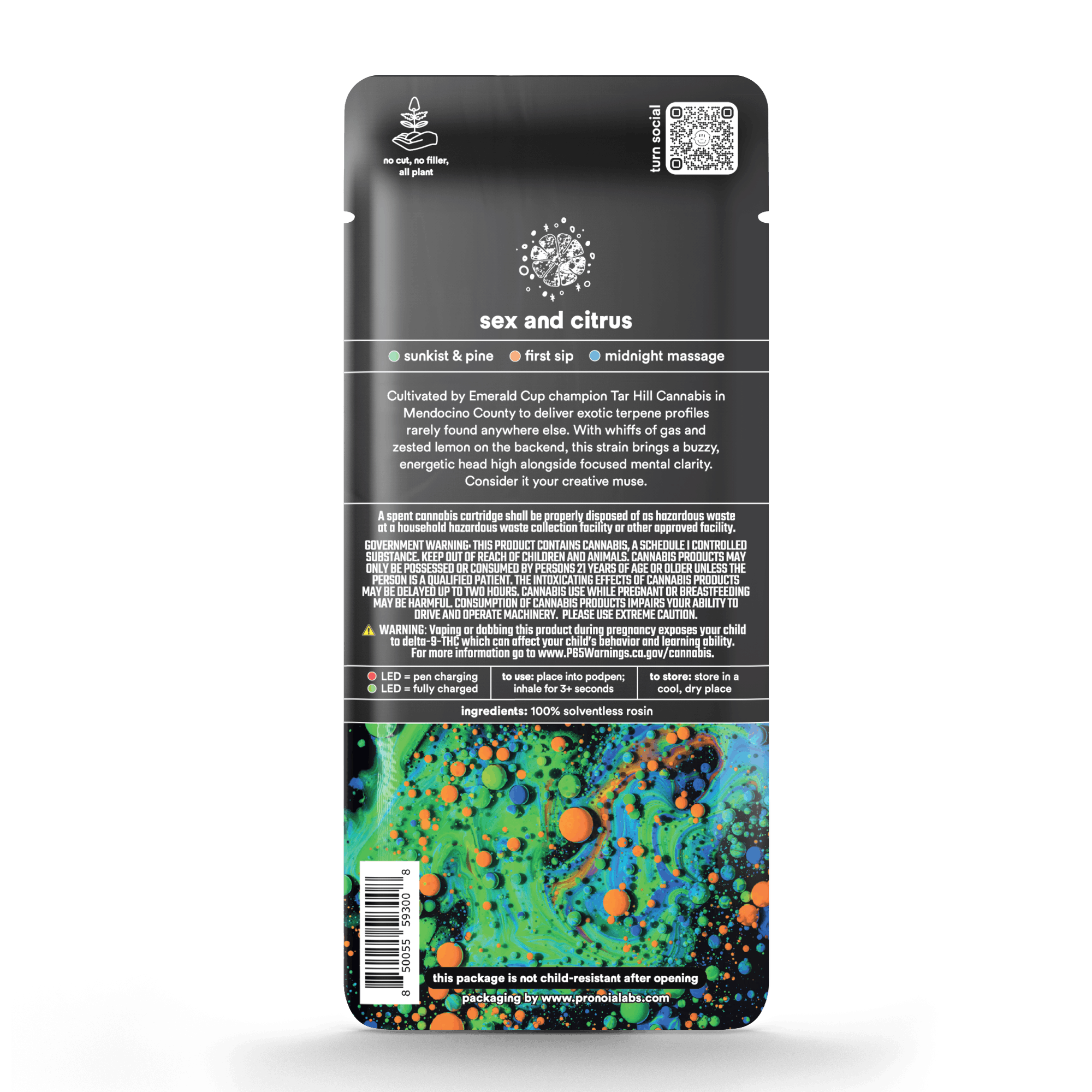 Sex and Citrus .5g Solventless Pod - turn -  - $35 - Vape Pod