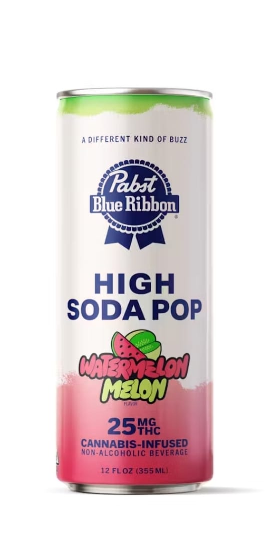 PABST Infused High Soda Watermelon Melon 25mg Single Can -  - $9.99 - Drinks