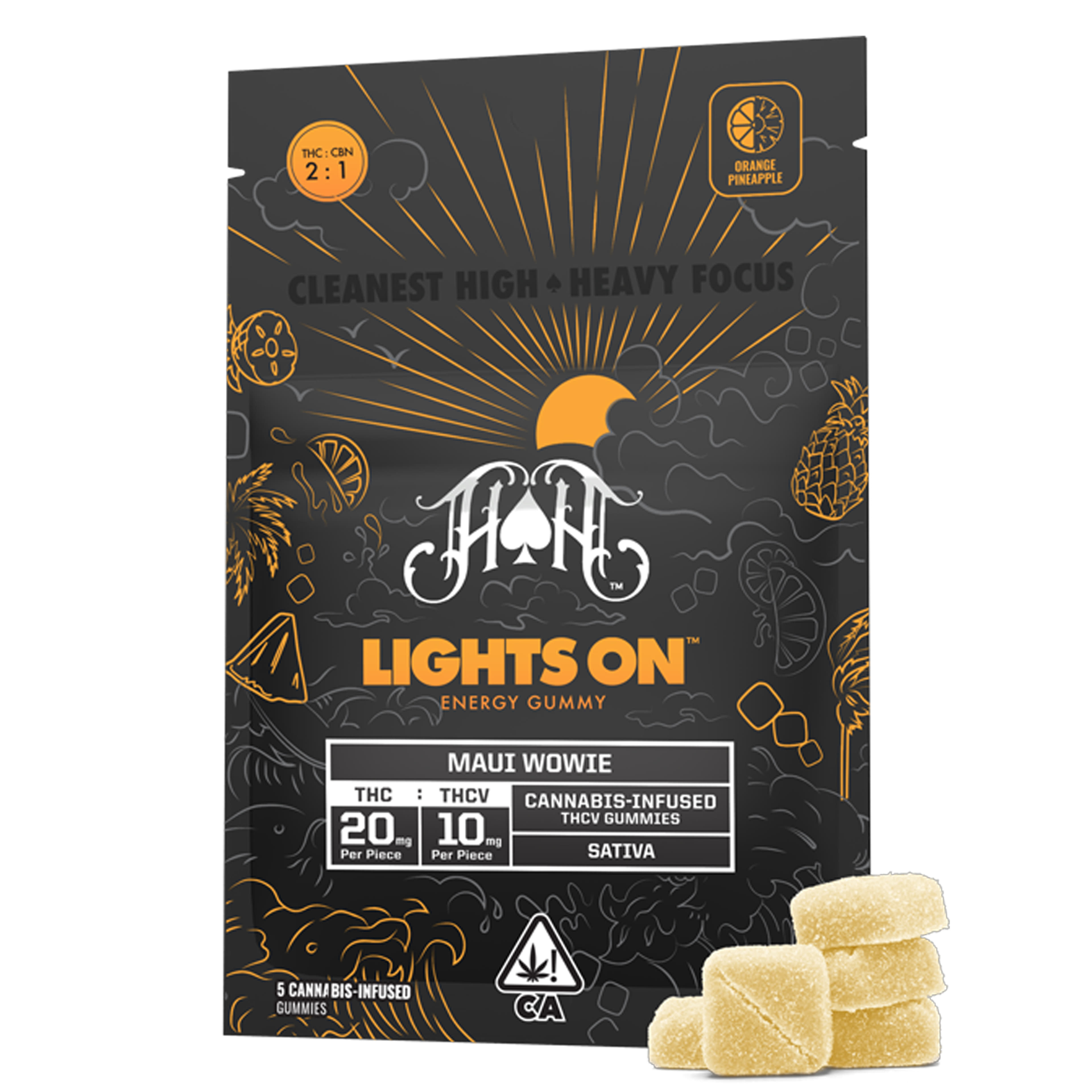 Orange Pineapple - THCV Gummies - Heavy Hitters - Orange Pineapple - THCV - $20.46 - Edibles