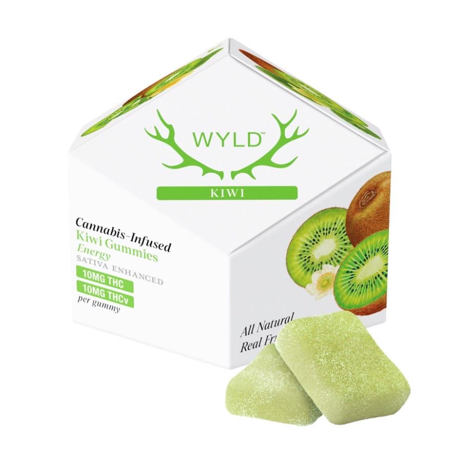 $24.98 Kiwi Gummies - 1:1 THC:THCv - - Wyld -  - $17.99 - Edibles